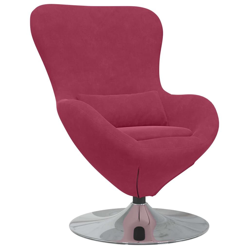 vidaXL Кресла Eiersessel Weinrot 63 x 73 x 90 cm Samt (1-St)