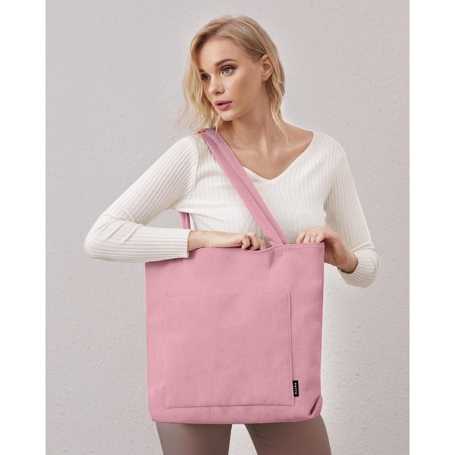 LuxusKollektion Handtasche Damen Handtasche Tote Bag Shopper Umhängetasche Cord Beuteltasche