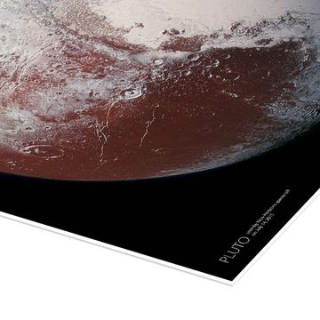 Posterlounge Poster Sascha Kilmer, Pluto, Aufnahme von New Horizons (2015), Fotografie