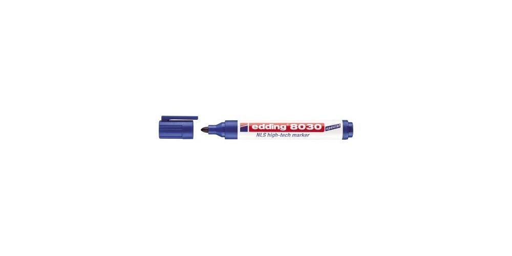 edding blau high-tech marker Textilmarker Permanentmarker NLS 1,5-3mm 8030