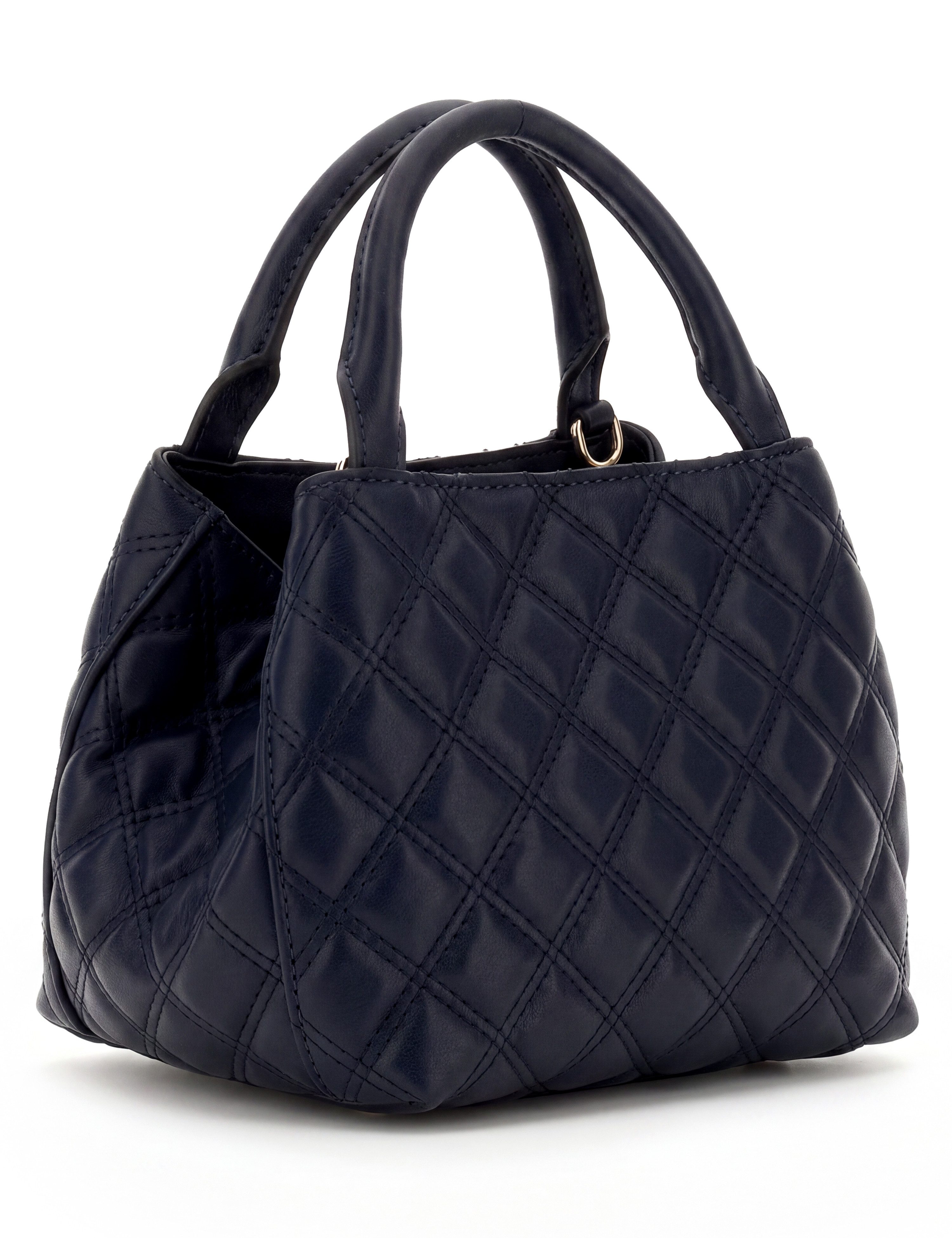Guess Schultertasche JULIET MINI SATCHEL, Damen Henkeltasche, Umhängetasche mit edlem Dreieckslogo – Bild 4 von 5
