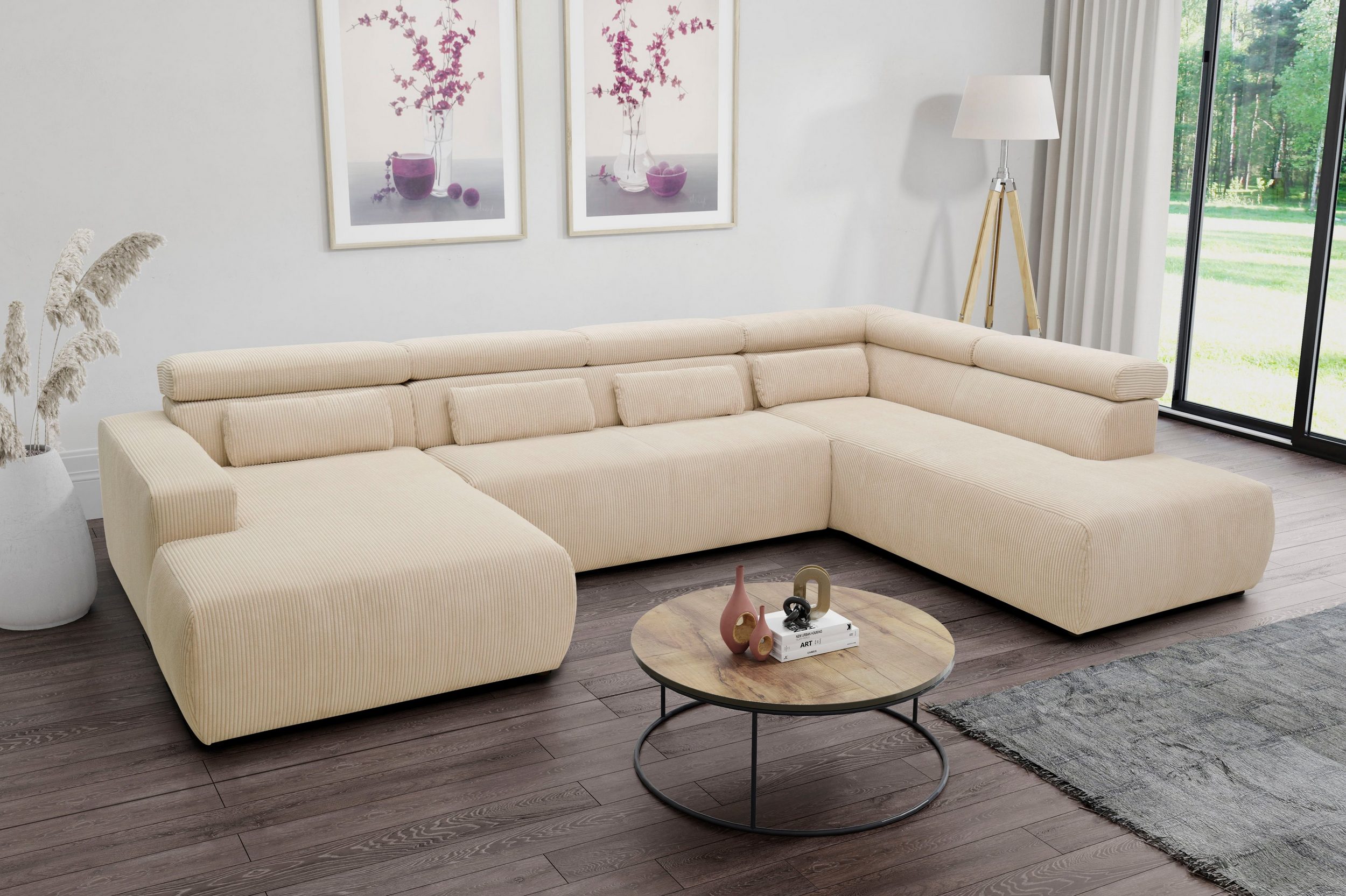 DOMO COLLECTION Wohnlandschaft BRANDON - Einrichtungsbeispiel