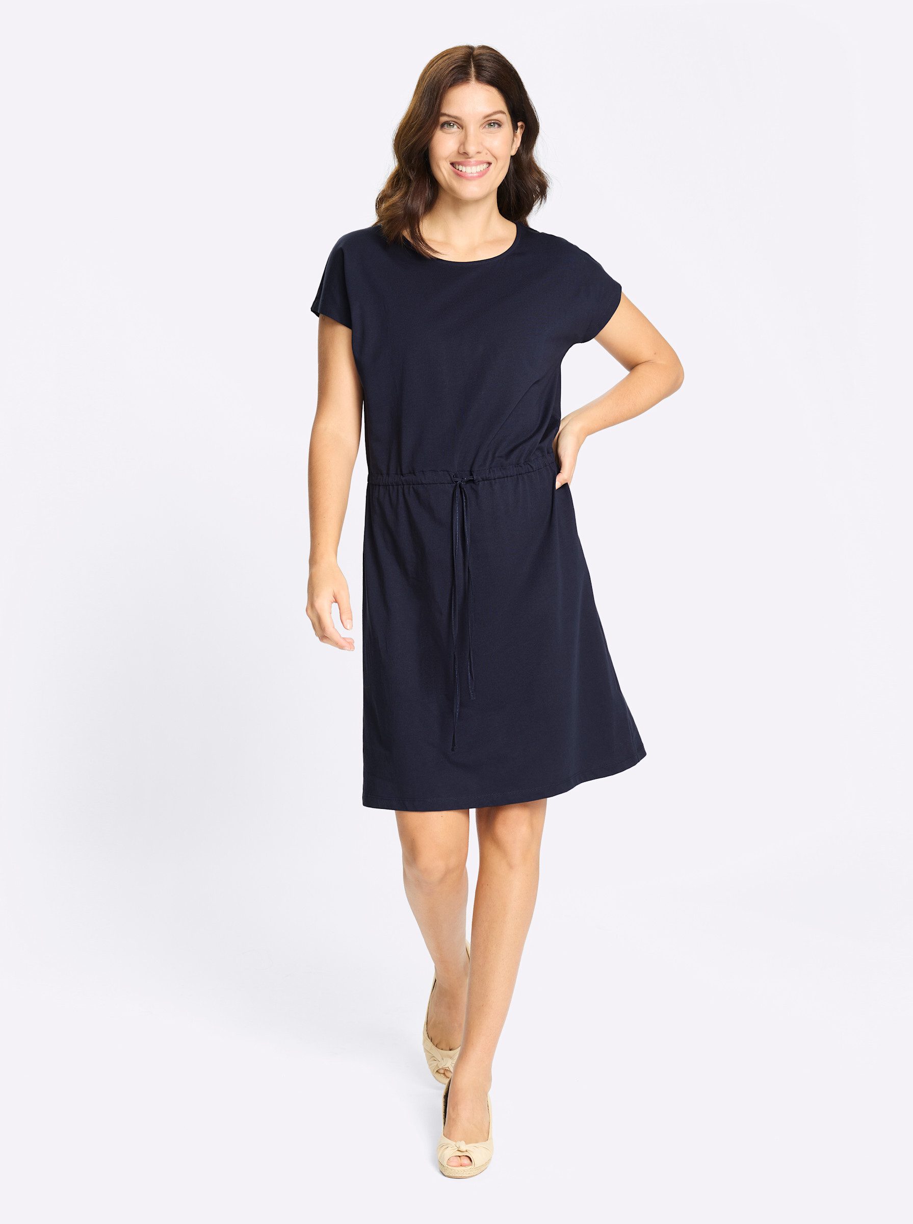 Jerseykleid Jersey-Kleid Kurzarm