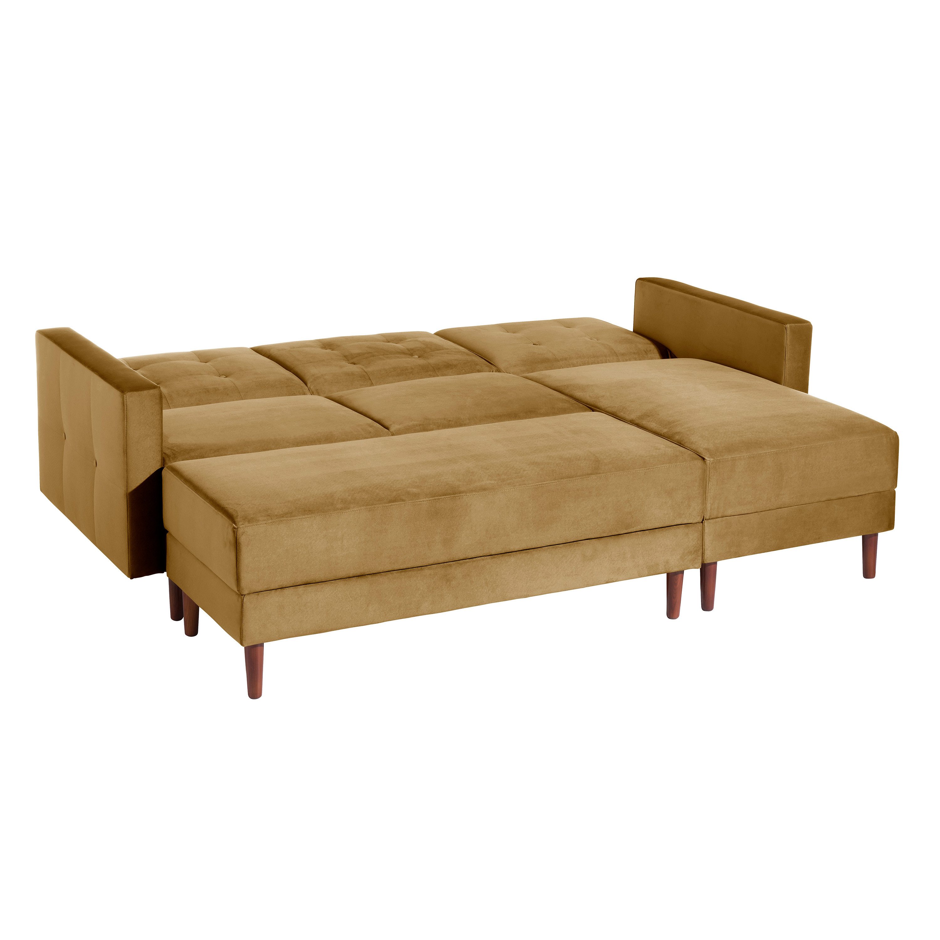 Max Winzer® Ecksofa Easy Relax, Funktionssofa mit Hocker Samt