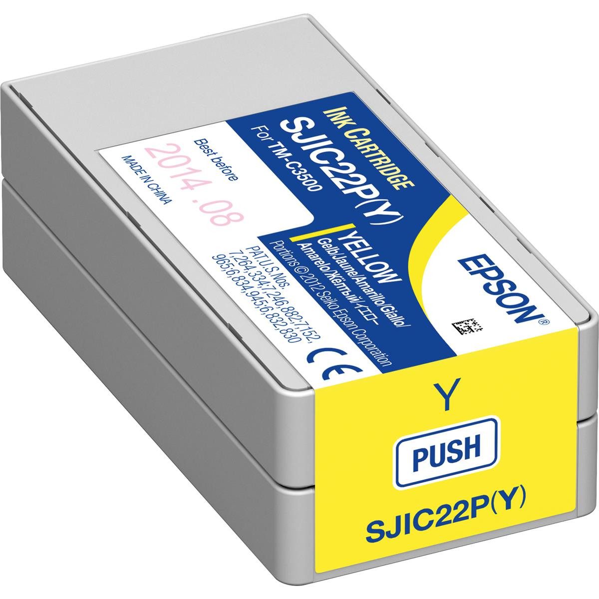 Epson Original Epson Tintenpatrone gelb (C33S020604,SJI-C-22-P-(Y) Tintenpatrone