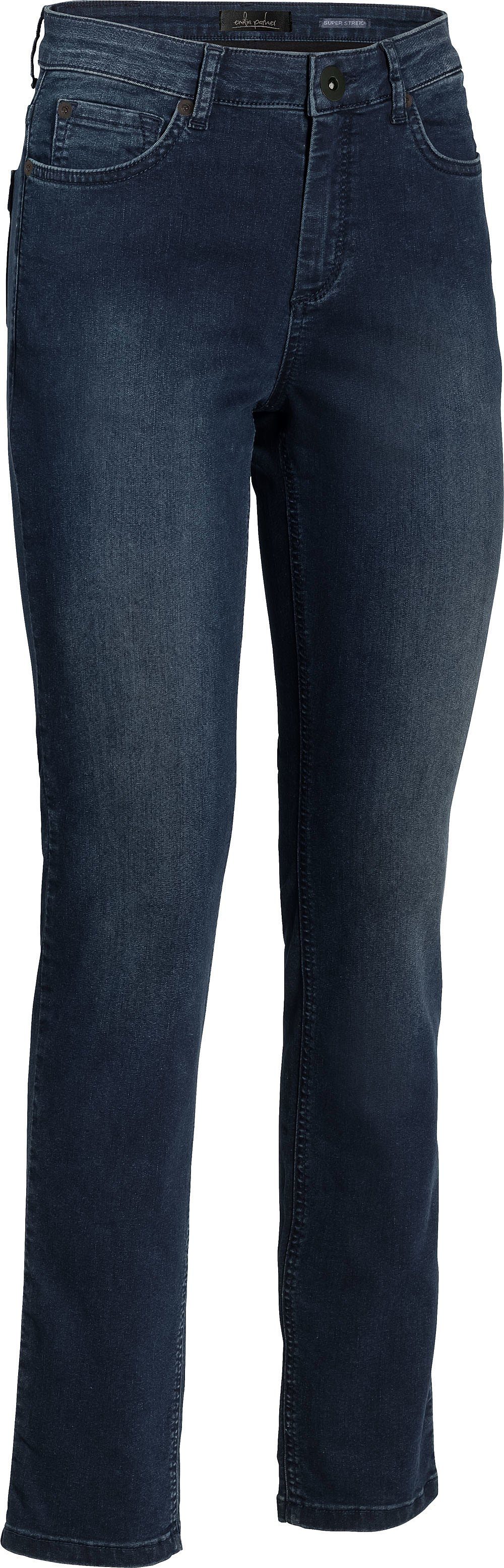 Emilia Parker Stretch-Hose ultrabequeme Sitz mit Jeans mittelblau knackigem