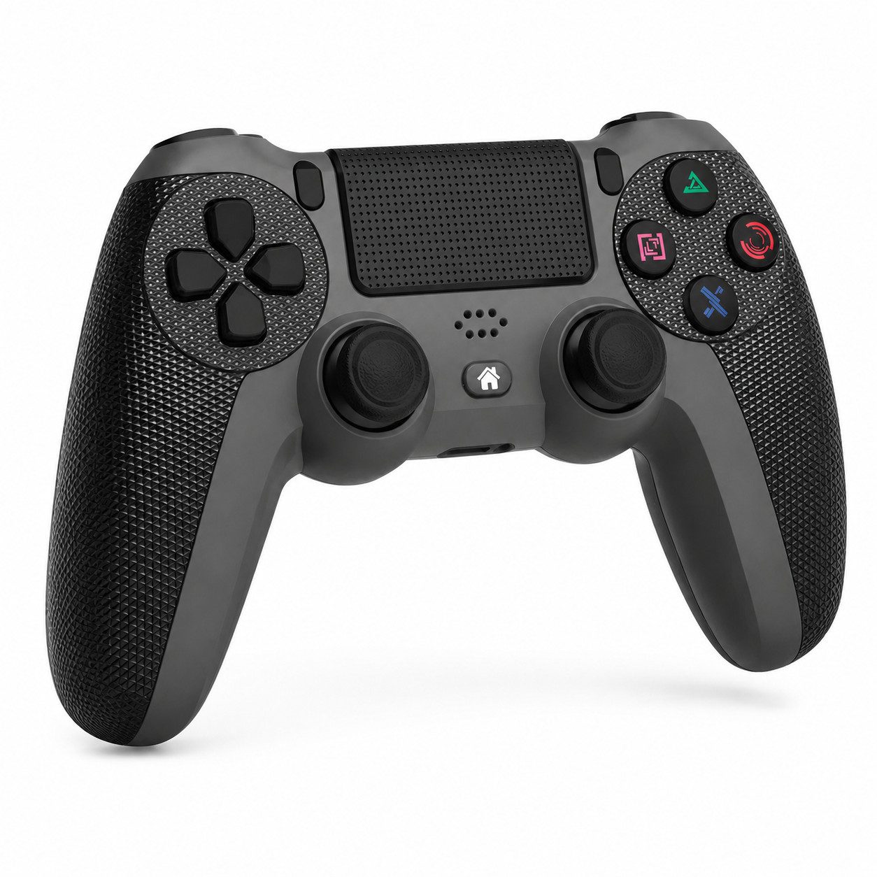 ibettertec Wireless Controller PS4/Pro/Slim/PC m. Vibration, Gyro & Touchpad Gamepad (Set, 1 St., 6-Achsen-Gyrosensor Doppelvibration Share-Funktion integrierter)