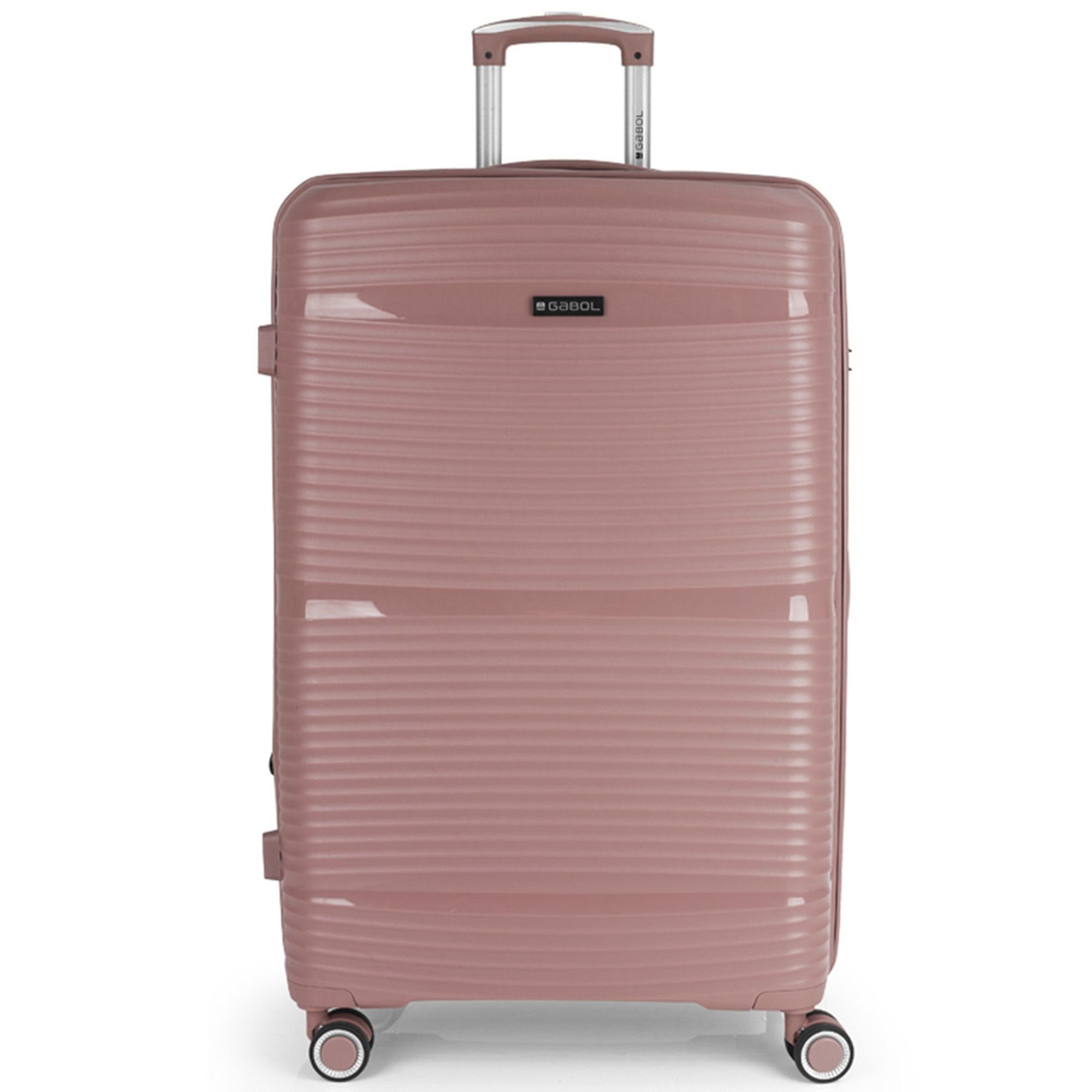 Gabol Hartschalen-Trolley Akane, 4 Rollen, Polypropylen rosa