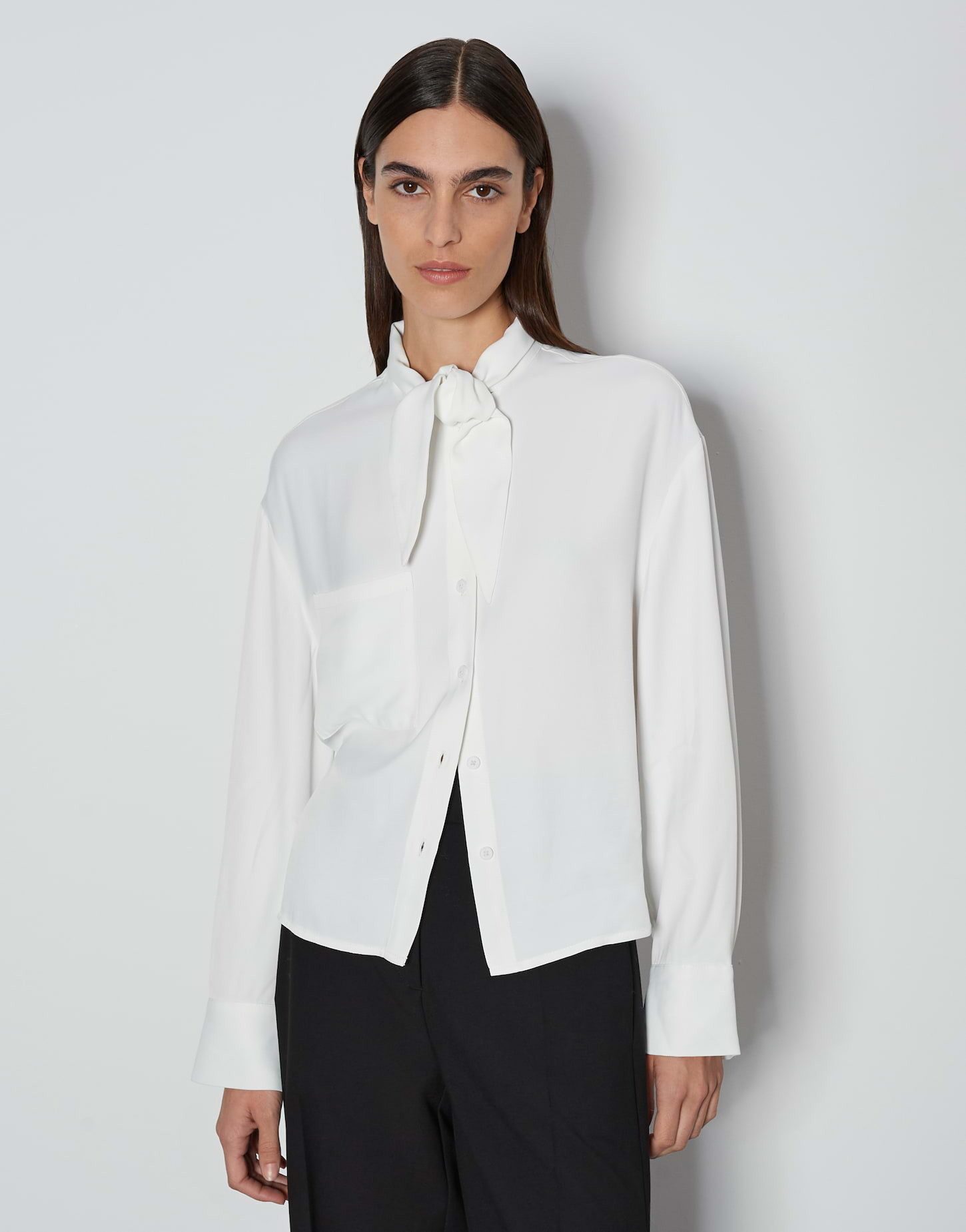 someday Langarmbluse Schluppenbluse ZELDORA Loose aus Viskose Twill