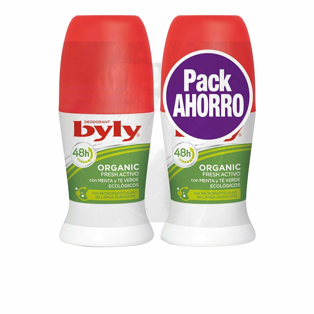 Byly Deo-Zerstäuber ORGANIC EXTRA FRESH DEO ROLL-ON LOTE 2 pz