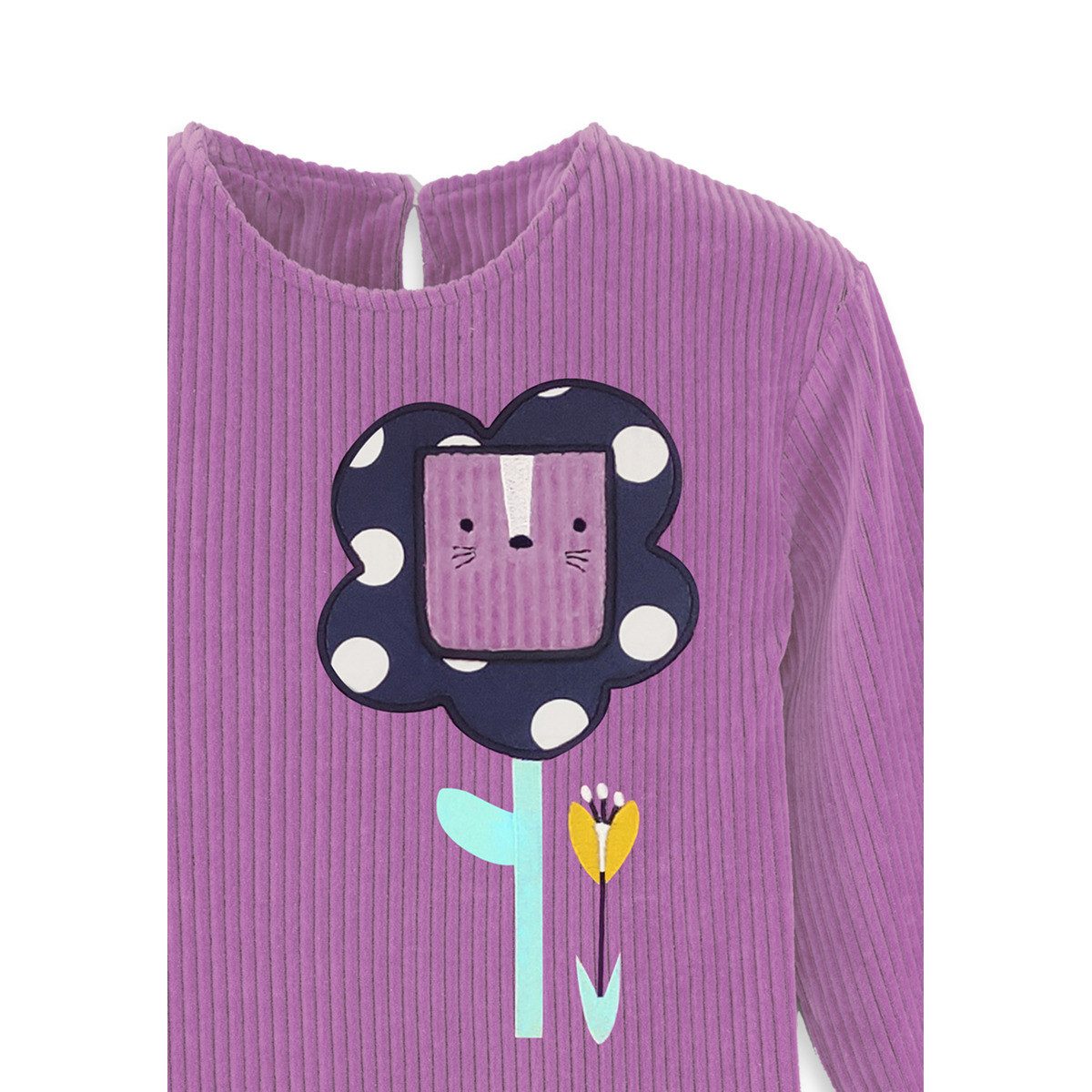 Denokids Midikleid Flower Velvet Mädchen (1-tlg) Bekleidung, Outfit, Dress, Robe, Midikleid