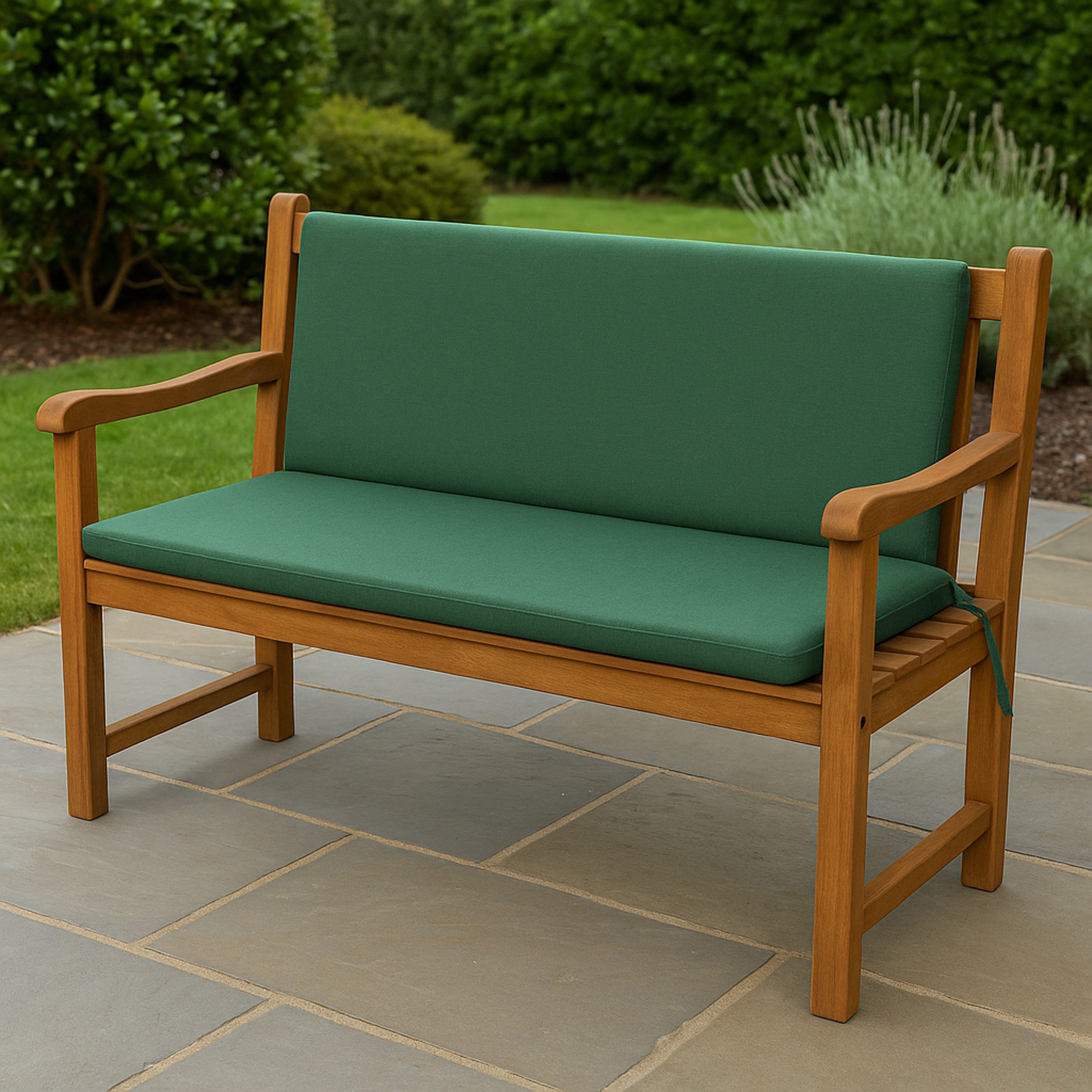 TPFGarden Bankauflage OXFORD, (Polsterauflage für 2-sitzer Bank, dunkelgrün - BxTxH: 98x88x7 cm)