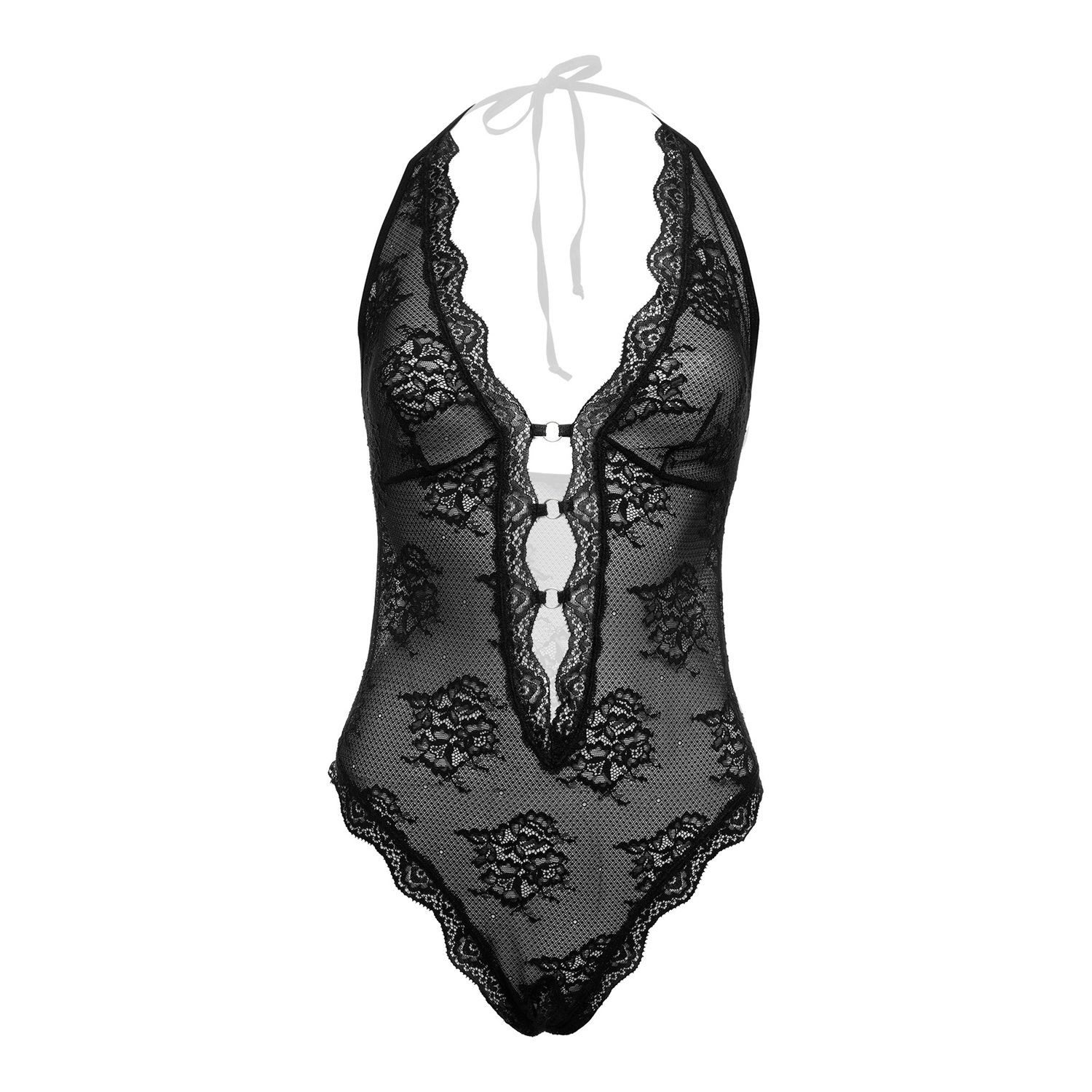 CHRISTINE LE DUC Body Christine - Spitzenbody ouvert Rose – Bild 5 von 5