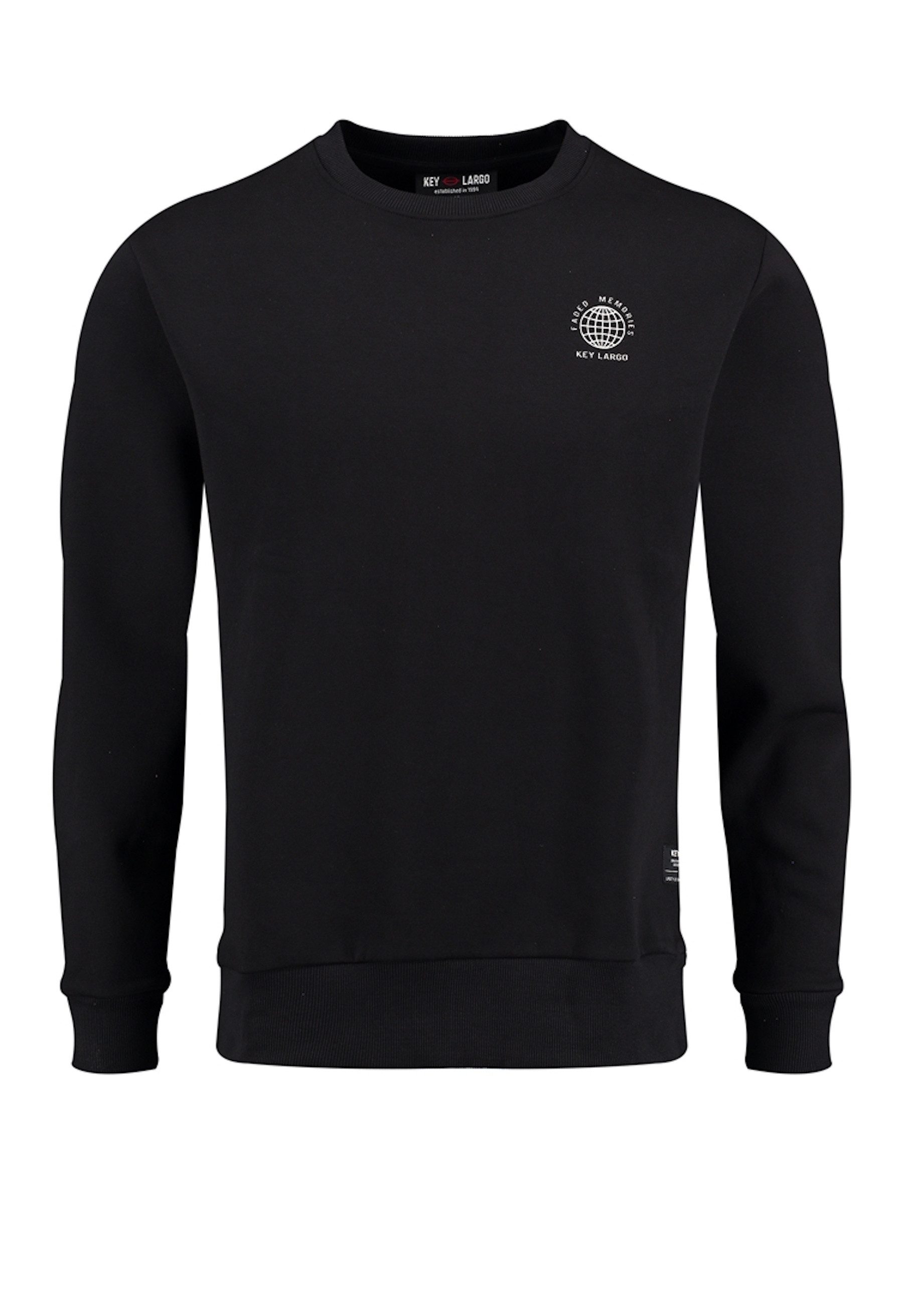 Key Largo Sweatshirt Sweatshirt Faded Memories Pullover ohne Kapuze (1-tlg)