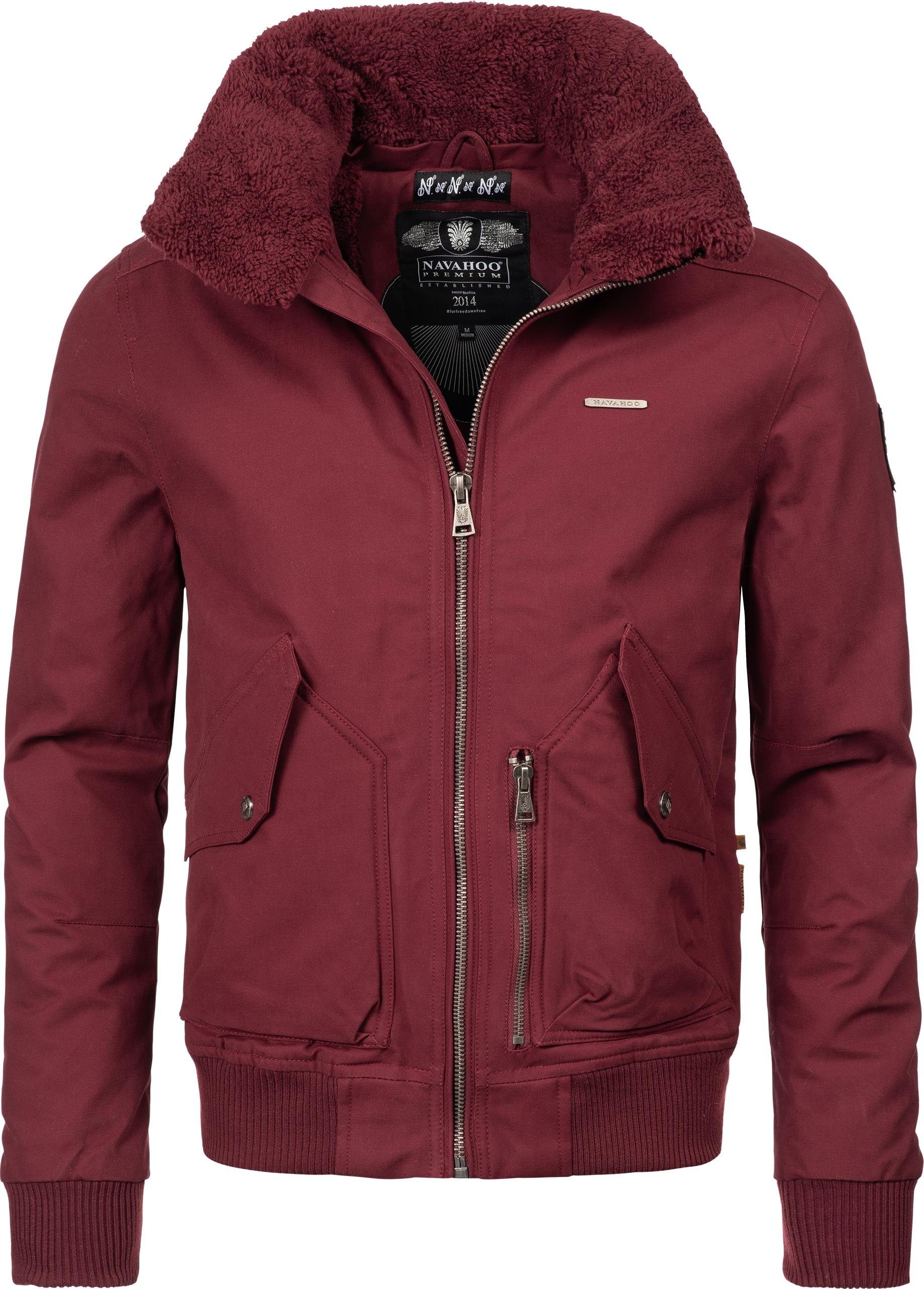 Navahoo Winterjacke Jim stylische Winter Bomberjacke Baumwolljacke
