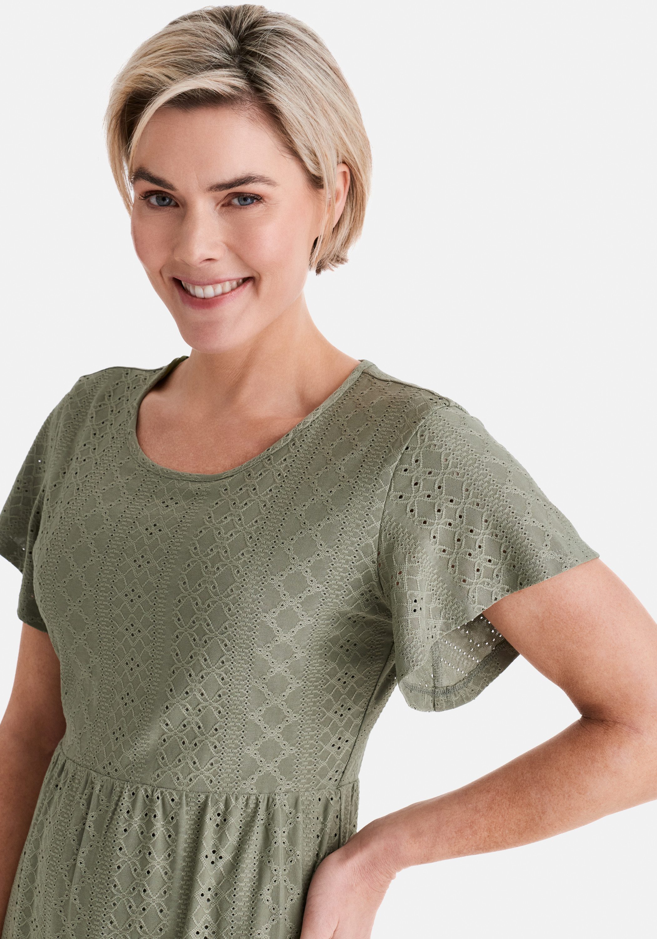 STOOKER WOMEN Spitzenkleid KIRA Kleid Kurzarmkleid Spitze elastisch tailliert für Damen – Bild 3 von 4
