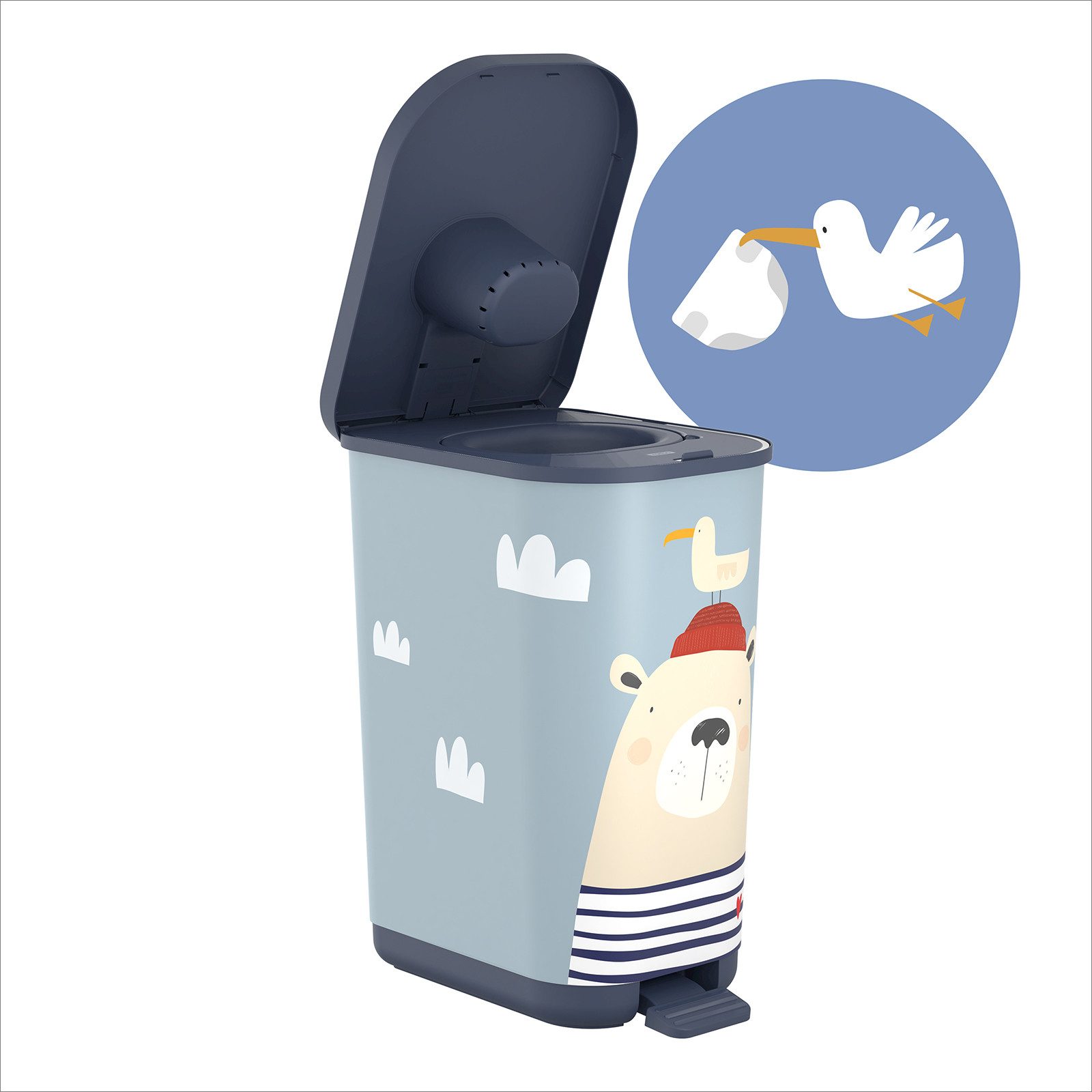 Rotho Babydesign Ведра для подгузников, geruchsdicht, wandelbar zum klassischen Мусорные урны