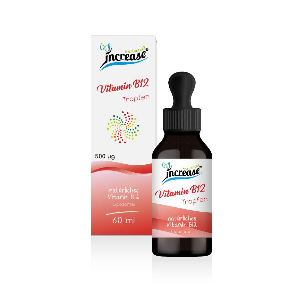 increase NATURALLY Liposomales Vitamin B12 - 500µg Vitamin B12 pro Tag Tropfen, 60 ml