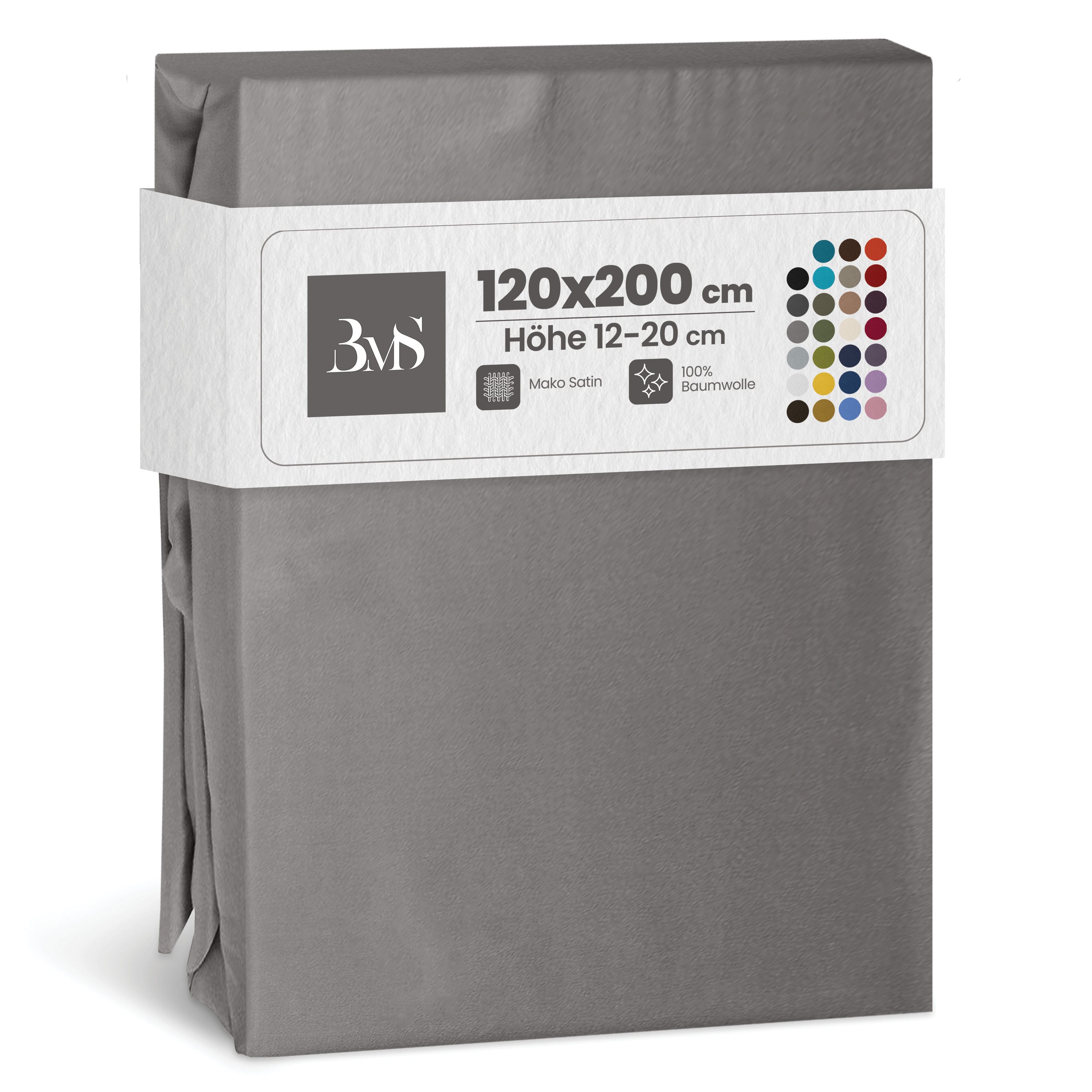 BETTWAESCHE-MIT-STIL Spannbettlaken Mako Satin Spannbettlaken, Matratzenhöh günstig online kaufen