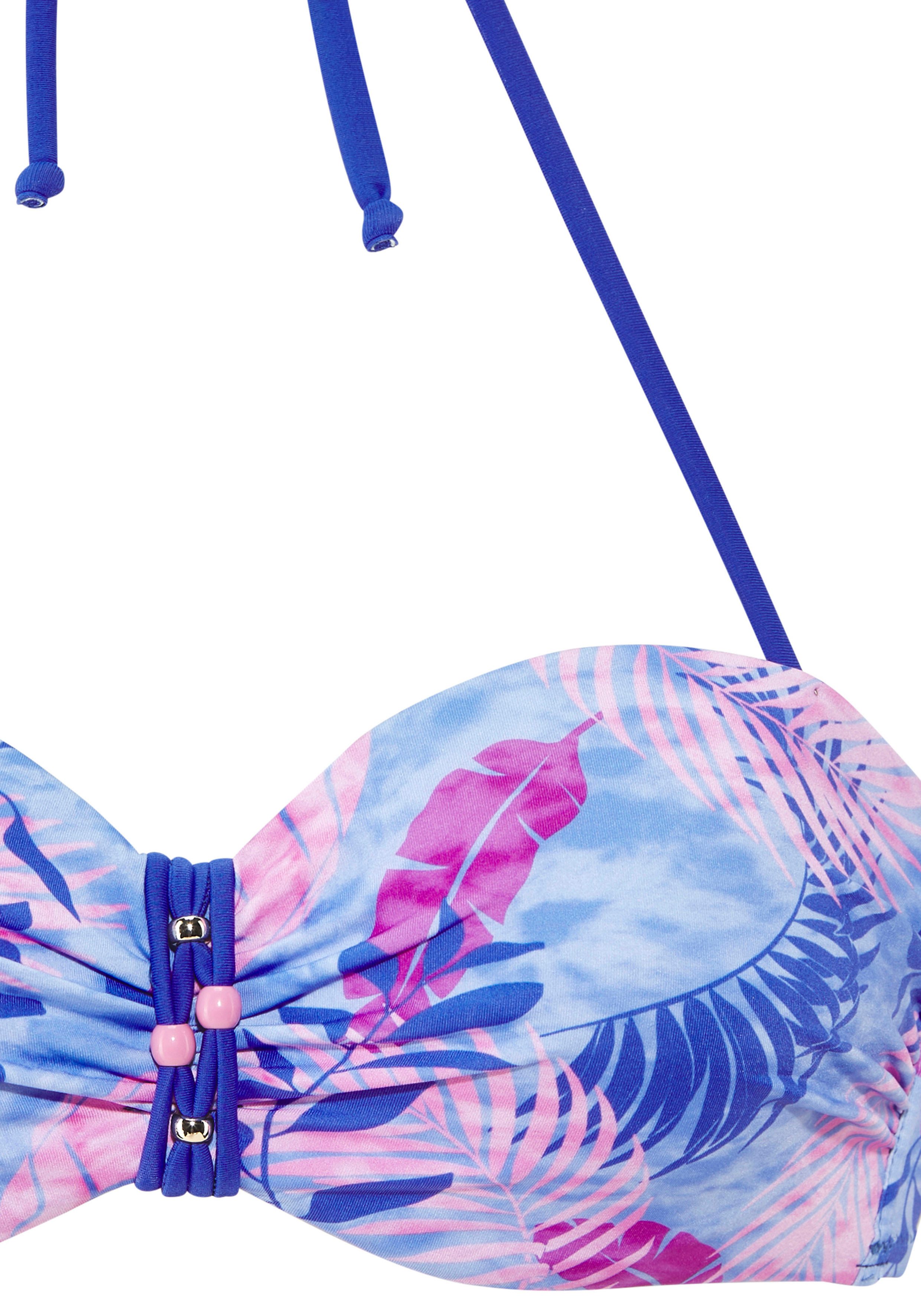 Vivance by Lascana Bügel-Bandeau-Bikini mit stylischem Blätterprint