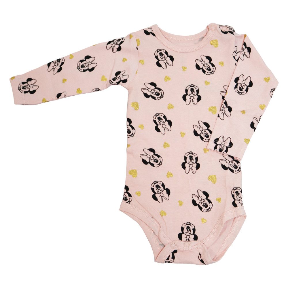 Strampler Disney Minnie Maus Baby Kleinkind langarm Body