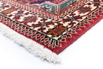 Wollteppich Meymeh Teppich handgeknüpft rot, morgenland, rechteckig, Höhe: 9 mm, handgeknüpft
