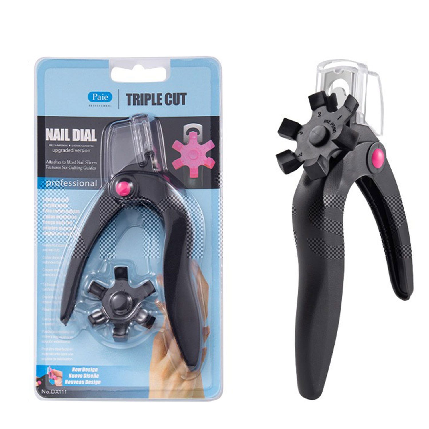 Nagelknipser Verstellbarer Professionelle Acryl-Nagelknipser mit Längenmessung