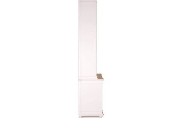 Casa Padrino Vitrine Landhausstil Vitrinenschrank Antik Weiß 100 x 50 x H. 242 cm - Handgefertigte Shabby Chic Vitrine