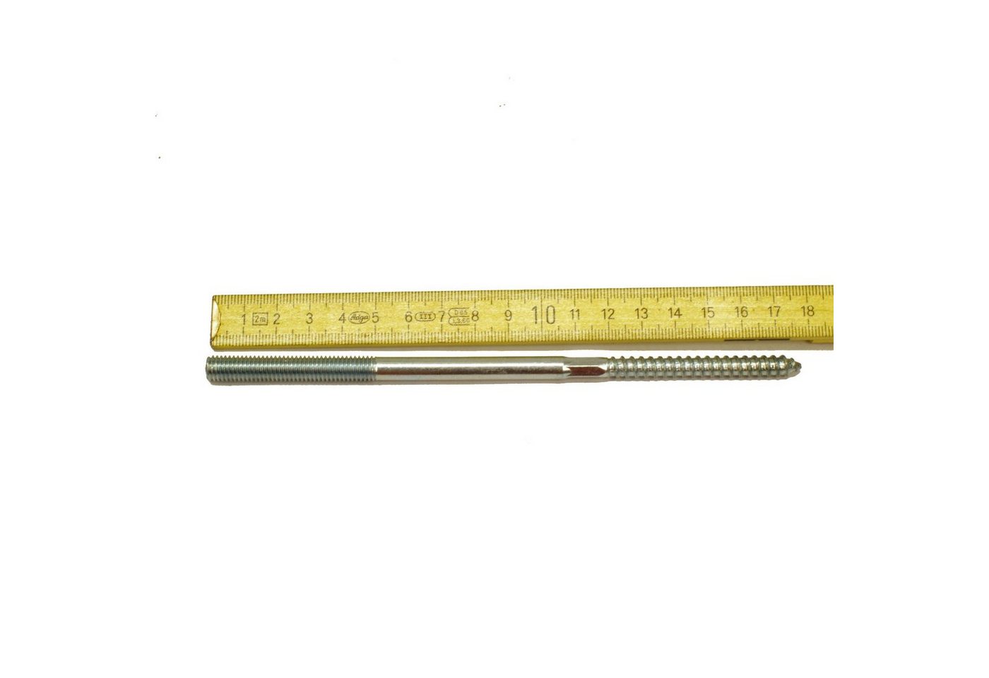 Thumbnail - Symbionet Stockschraube Stockschraube M8 x 180 mm Gewinde Holzschraube Stahl verzinkt, (1 St)
