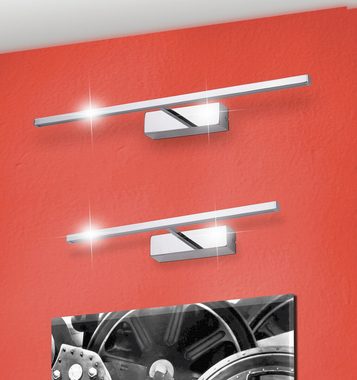 Rabalux LED Spiegelleuchte "Picture slim-Picture slim" Metall, silber, 8W, neutralweiß, 321lm, mit Leuchtmittel, neutralweiß