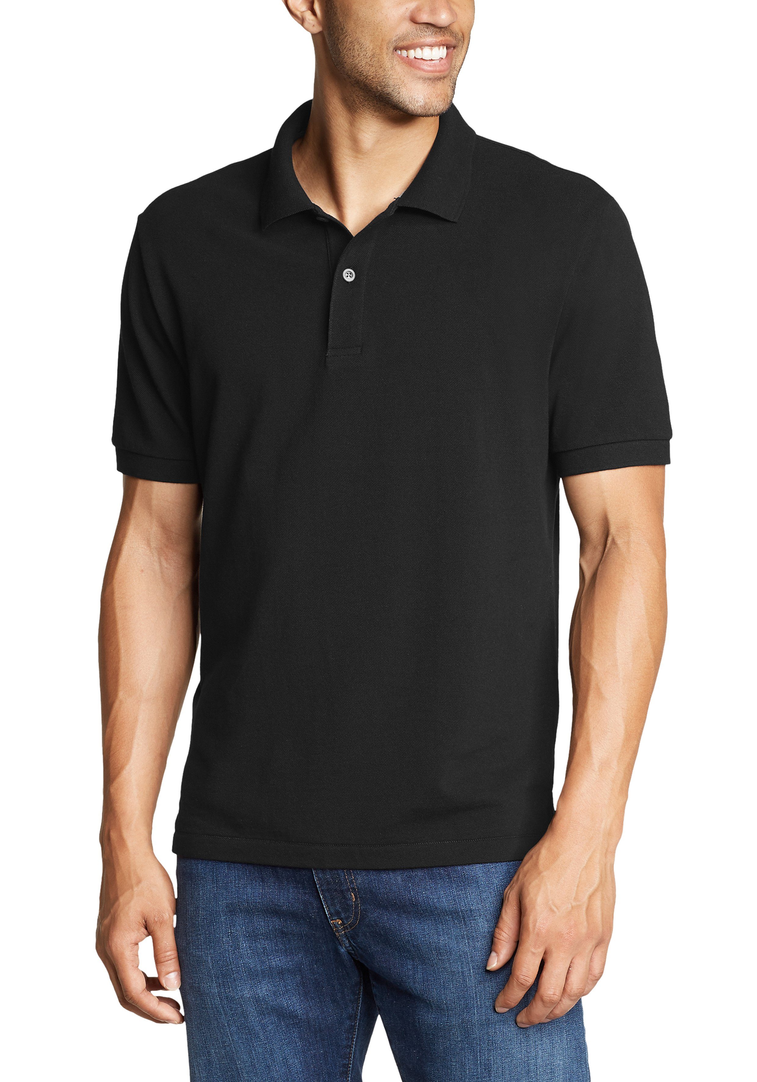 Eddie Bauer Poloshirt Classic Field Pro - Kurzarm Schwarz