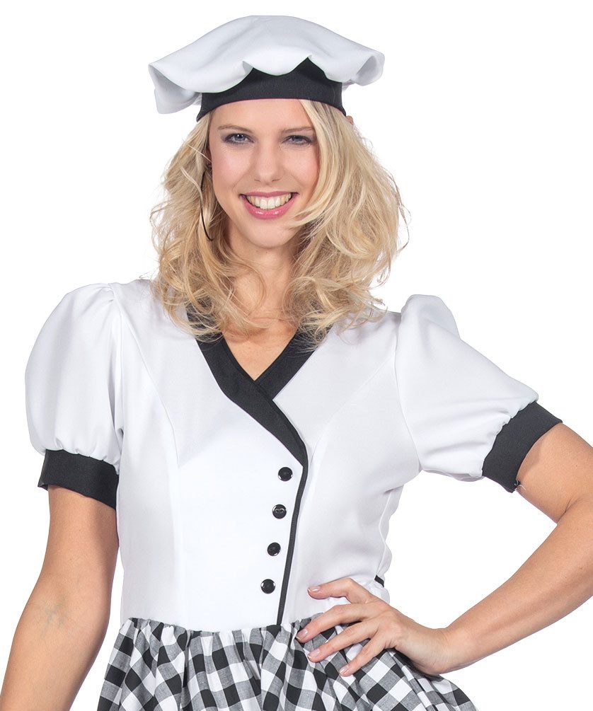 Karneval-Klamotten Kostüm Koch Damen mit Kochmütze hochwertiges Damenkostüm günstig online kaufen