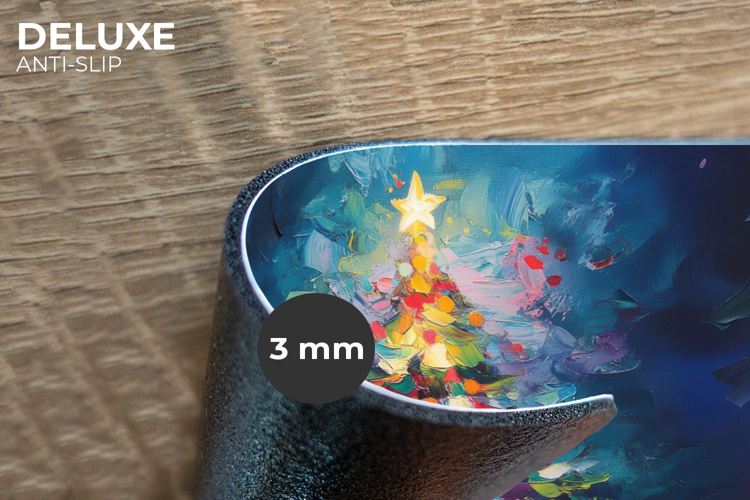 MuchoWow Platzset Weihnachtsbaum - Weihnachten - Abstrakt - Farbenfroh, (6- günstig online kaufen