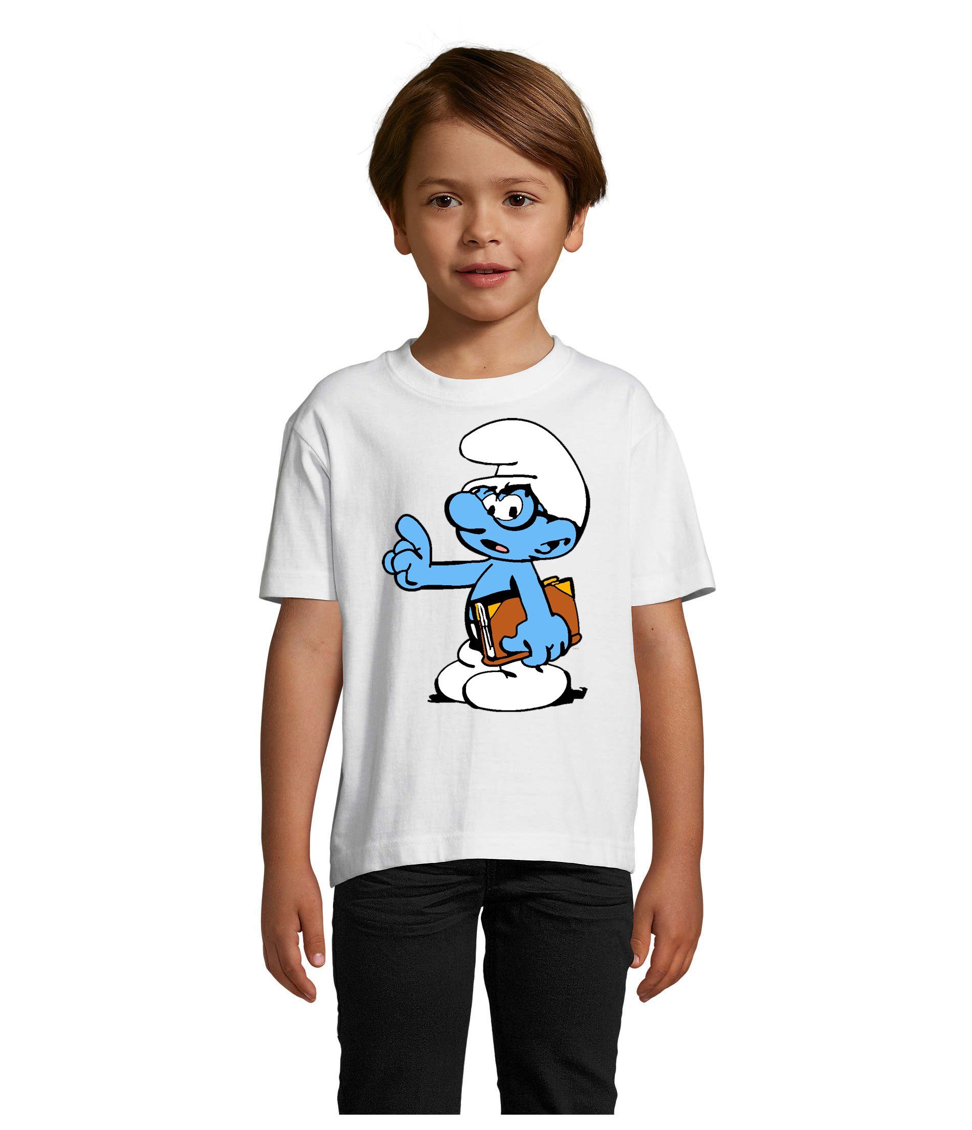 T-Shirt Kinder Schlaubi Schlumpf Buch Schlumpfhausen Schlumpfine
