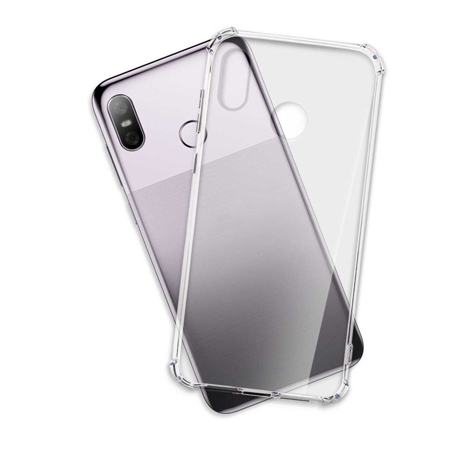 mtb more energy Smartphone-Hülle Clear Armor Case für HTC U12 life, Transparente TPU Schutzhülle Case Backcover mit Anti-Shock Verstärkung