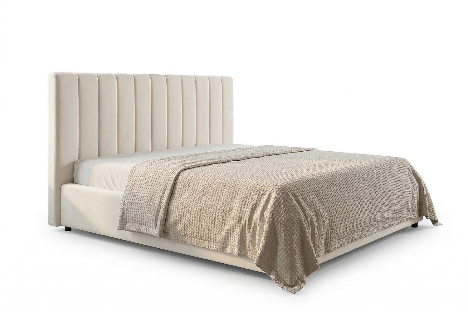 KAWOLA Polsterbett CATTURA Velvet - Modernes Design - Schlafzimmer Highlight, Inklusive Lattenrost 3-fach höhenverstellbar - Stil trifft Komfort
