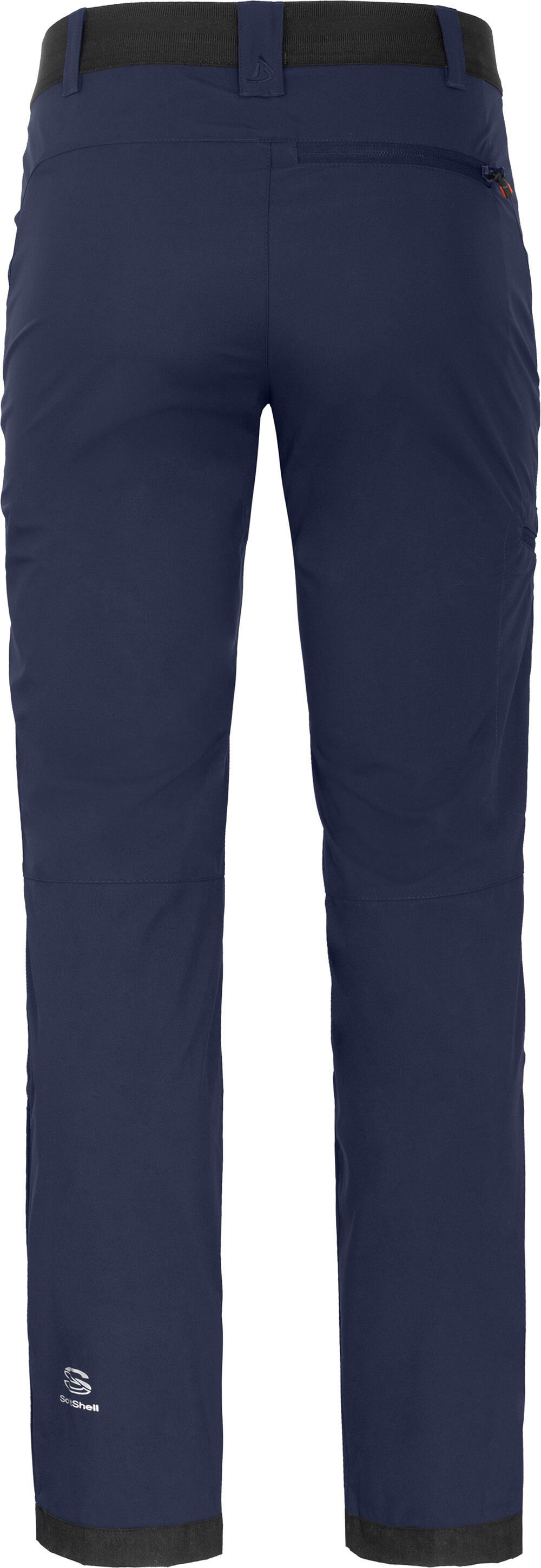 Bergson Outdoorhose KALLE peacoat blau strapazierfähig, COMFORT Softshellhose, Herren winddicht, Langgrößen