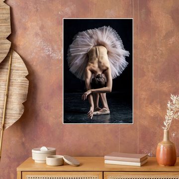 Posterlounge Poster Editors Choice, Schöne Ballerina verbeugt sich, Fotografie