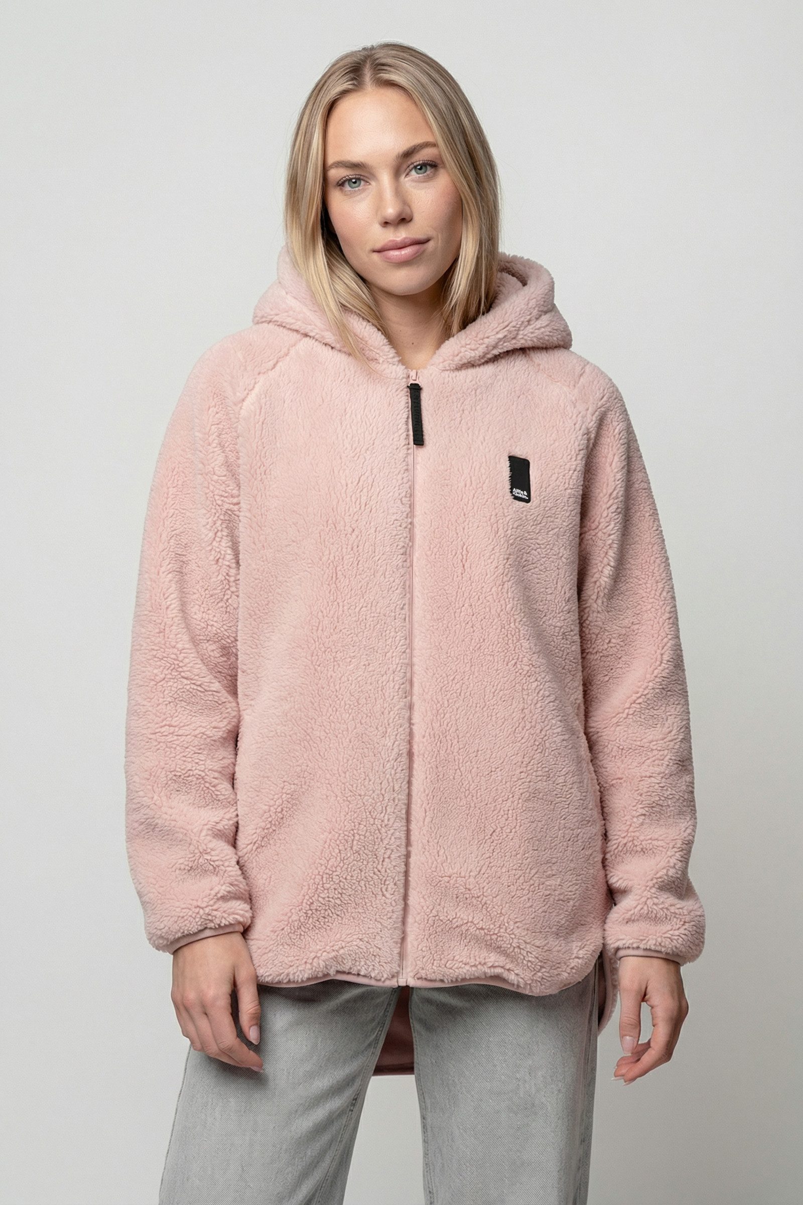 Alife & Kickin Sweatjacke Damen DominiqueAK T Übergangsjacke, Jacke leichte Kuschel-Jacke mit Stehkragen und Rei§verschluss