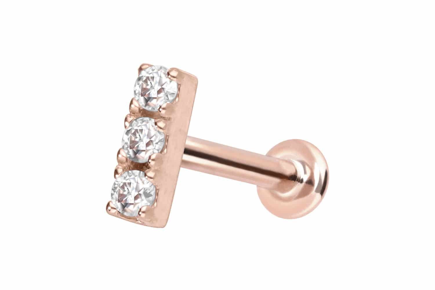 PIERCINGLINE Piercing-Set 14 Karat Gold Labret günstig online kaufen