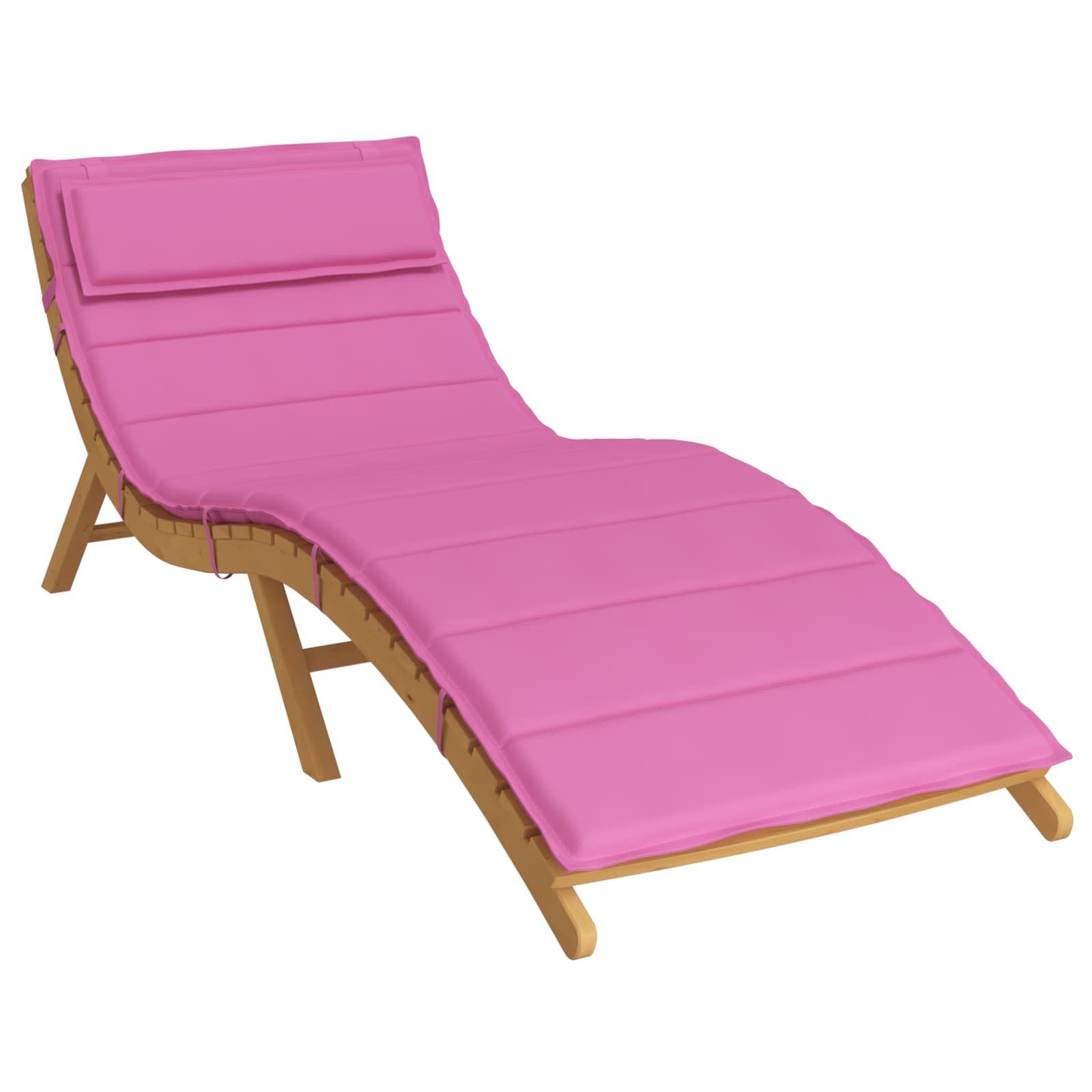 vidaXL Sitzauflage Sonnen-Lounger Kissen Rosa 180 x 60 x 4 cm Oxford-Stoff, günstig online kaufen