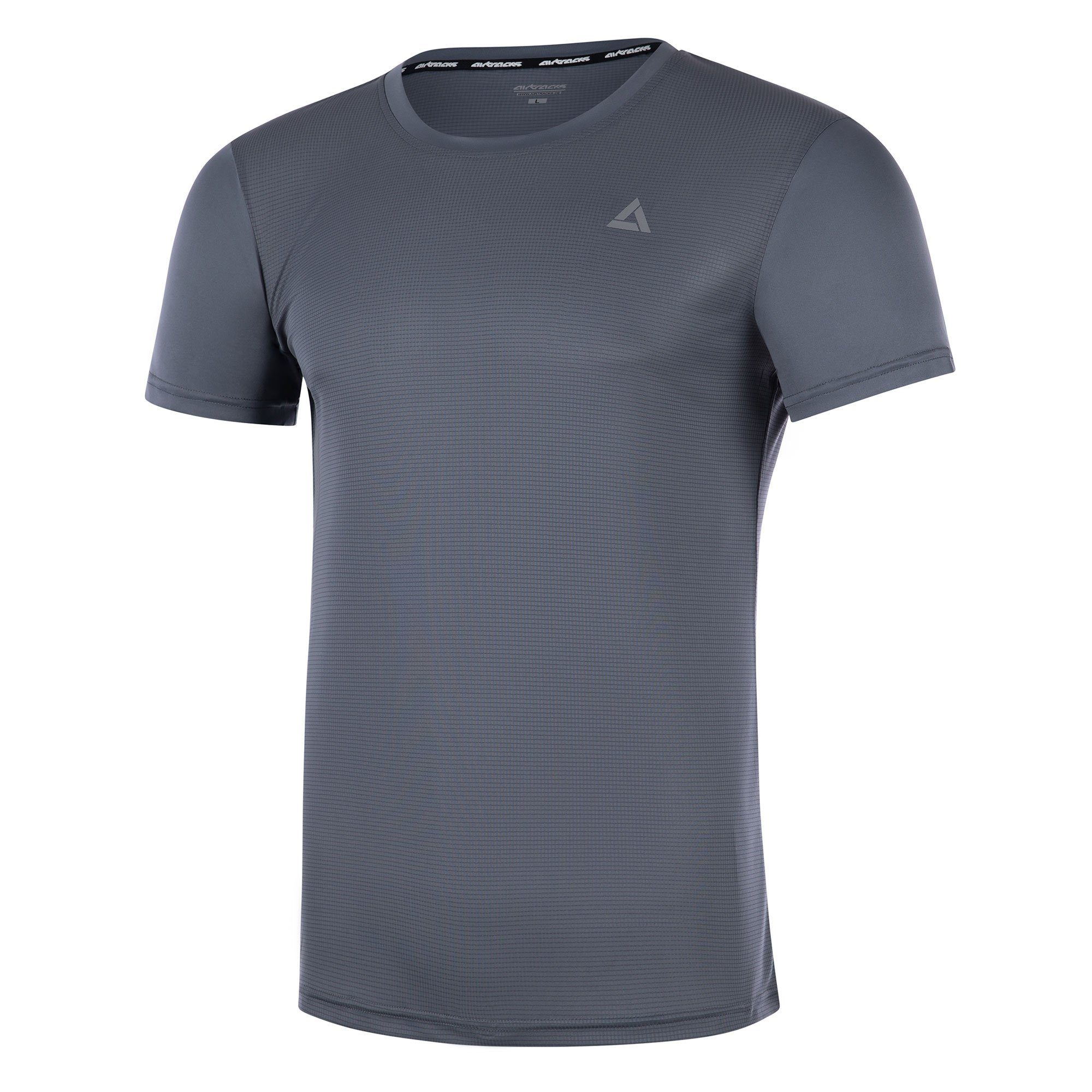Airtracks Laufshirt Herren Laufshirt Kurzarm Comfort Line (Funktionsshirt mit optimalem Tragekomfort Atmungsaktiv, Quick Dry Funktion) < S M L XL XXL XXXL >