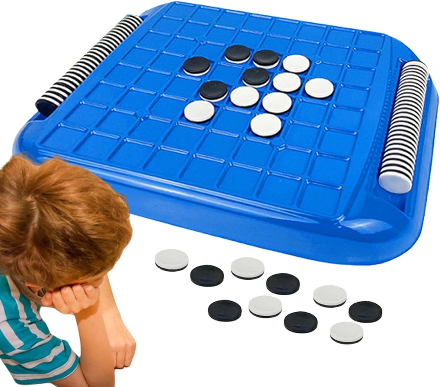 FELIXLEO Spielesammlung Othello Reversi Brettspiel Reisespiel fuer Kinder ab 3