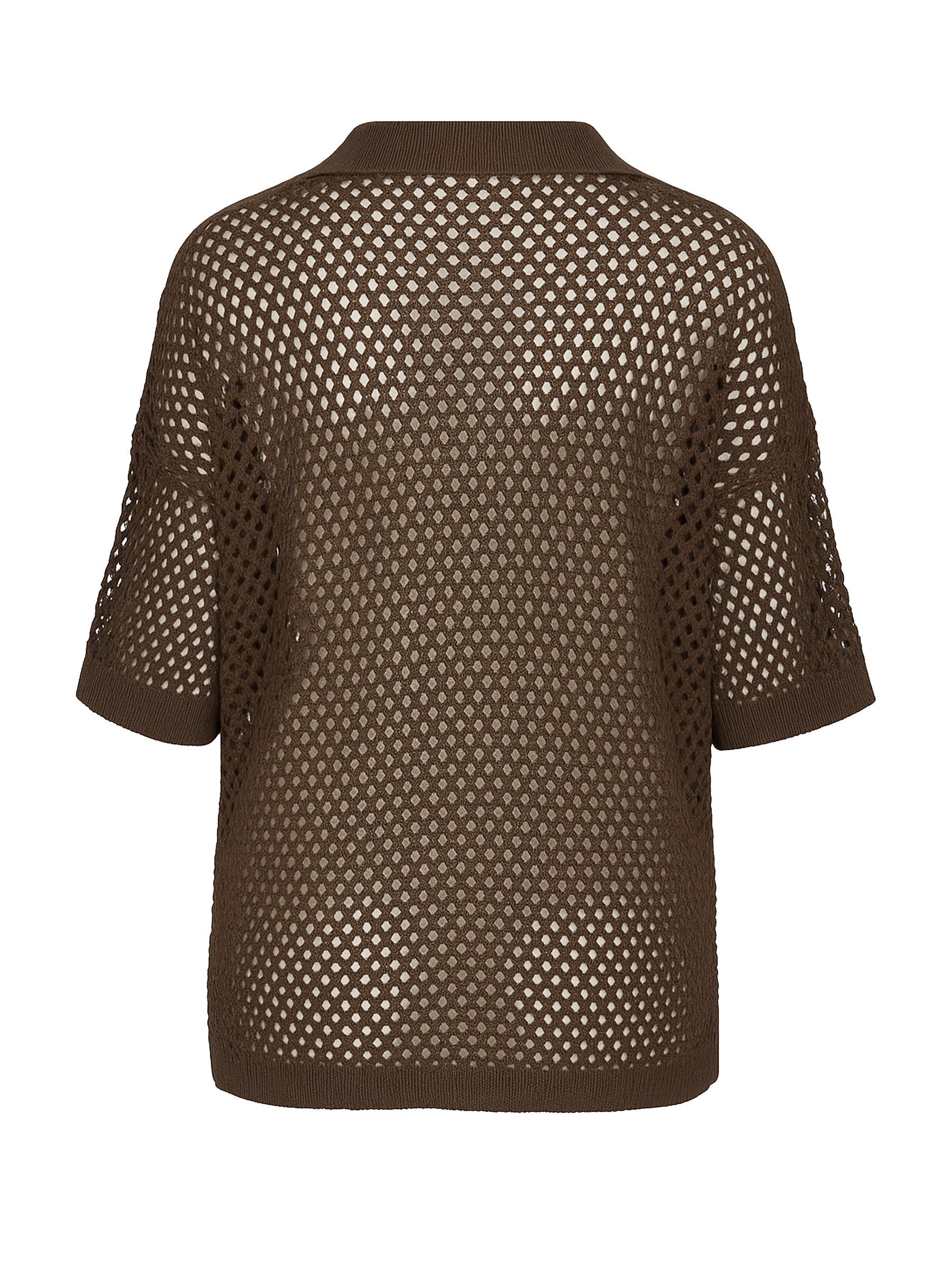 Noisy may Blusenshirt Luftiges Design Transparent mit Knopfleiste, Kragen N günstig online kaufen