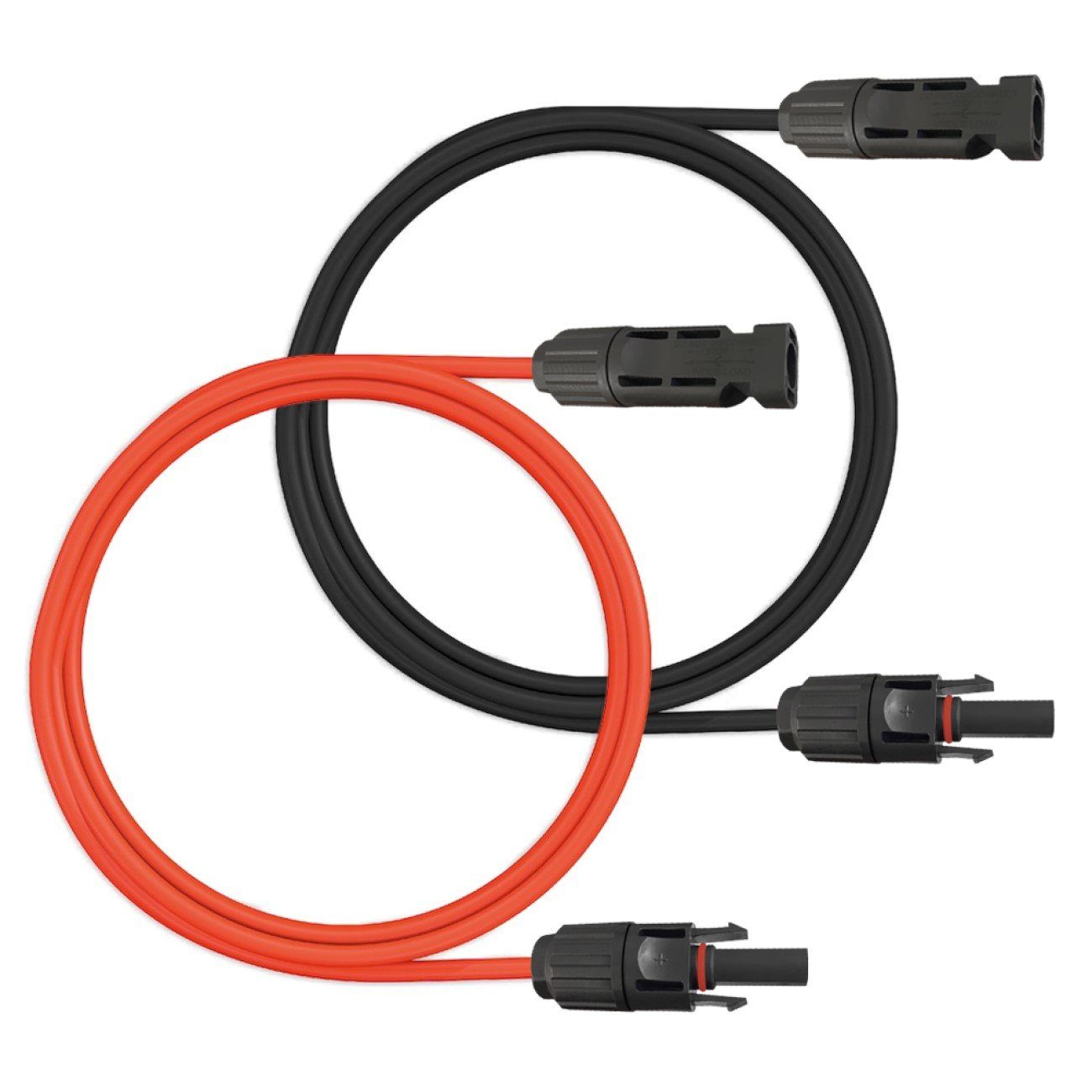 ARLI Solaranlage 1m Verlängerungskabel rot + schwarz 6 mm² mit Solarstecker, (1m, 1-St., Kabel), Solarstecker Solar Kabel Stecker