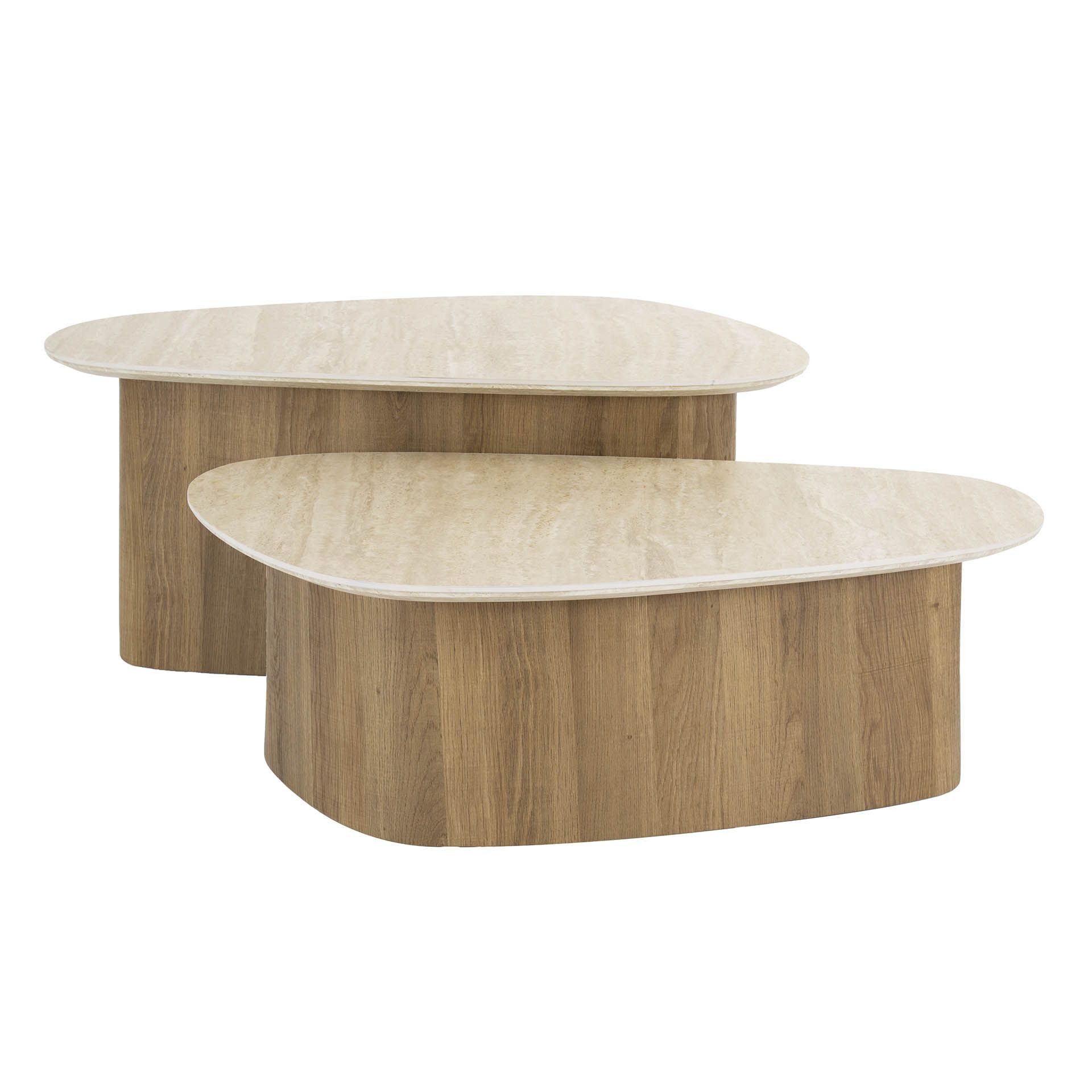 Vintagehaus Couchtisch Retro Couchtisch Nierentische 2er günstig online kaufen