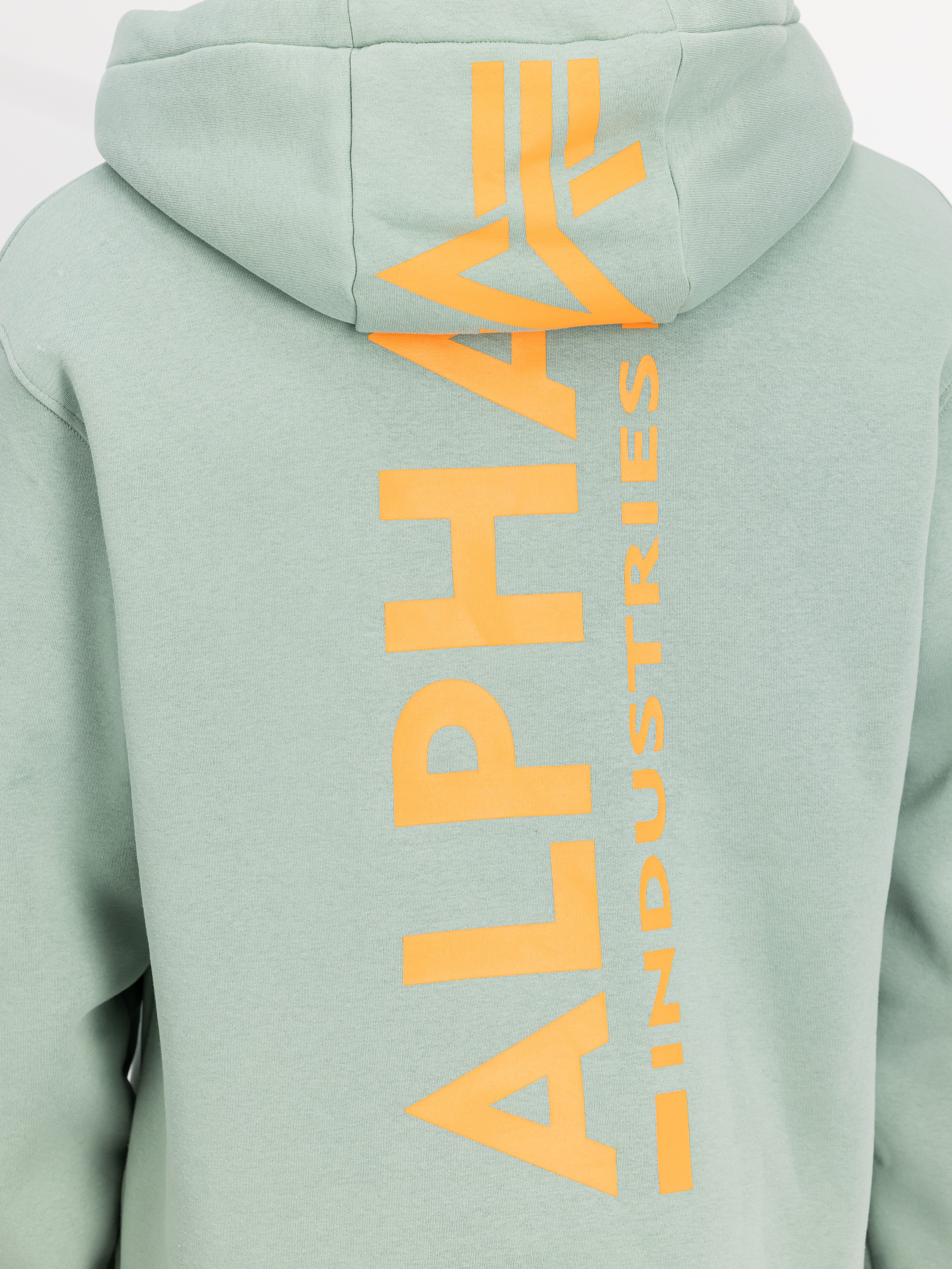 Alpha Industries Kapuzensweatshirt BACK PRINT HOODY Baumwollmischung, regular fit