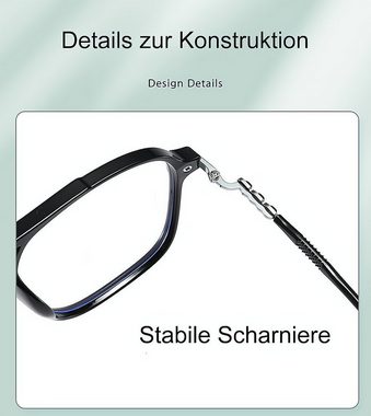 PACIEA Brille Retro Doppel Strahl Anti Blau Licht Gläser