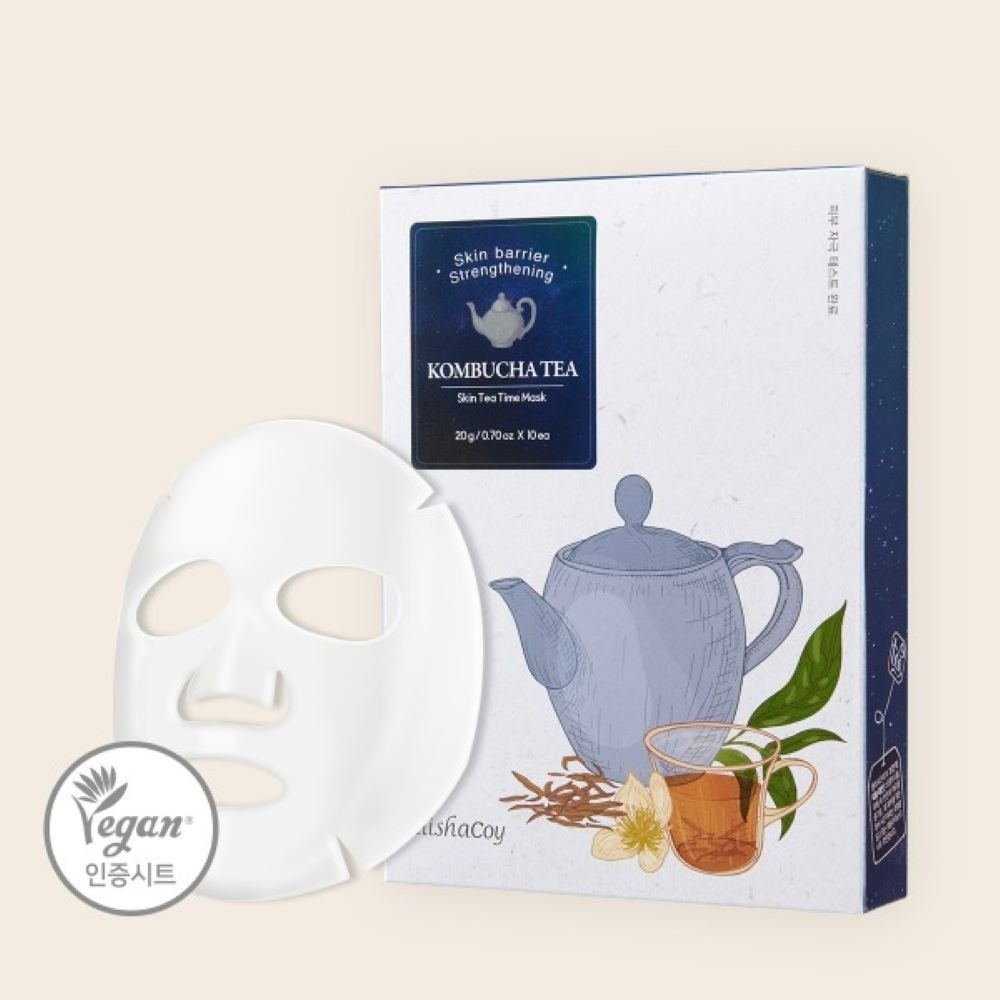 – 1-tlg. Mask Tea 20g, ElishaCoy Gesichtsmaske Time ElishaCoy Skin Kombucha Tea