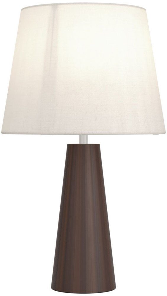 EGLO LED Tischleuchte PATEMSICO, ohne Leuchtmittel, Tischlampe, Lampe, Wohnzimmer, braun Textil natur H:41 Ø 25 cm